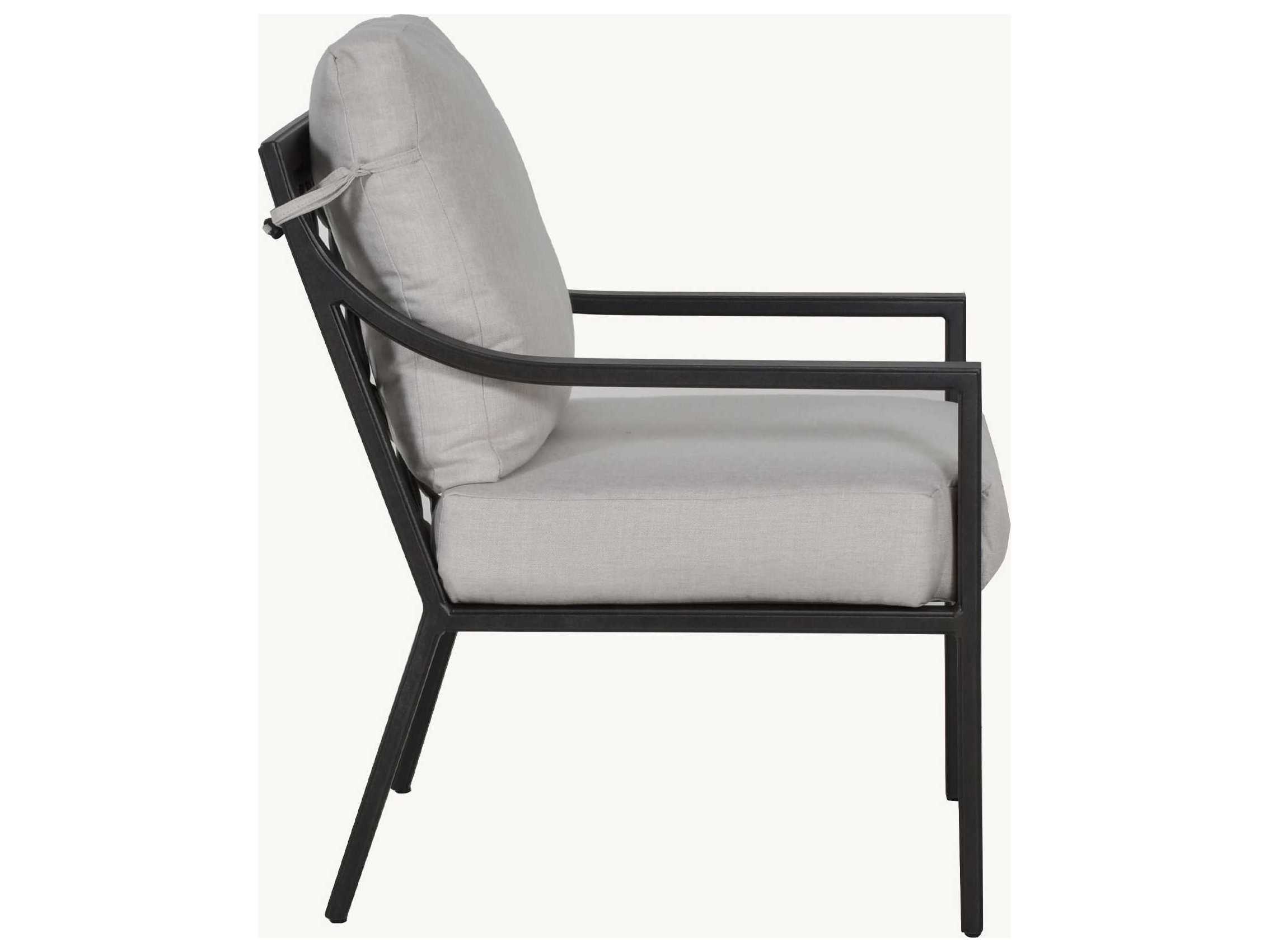 Castelle Saxton Cushion Aluminum Dining Arm Chair