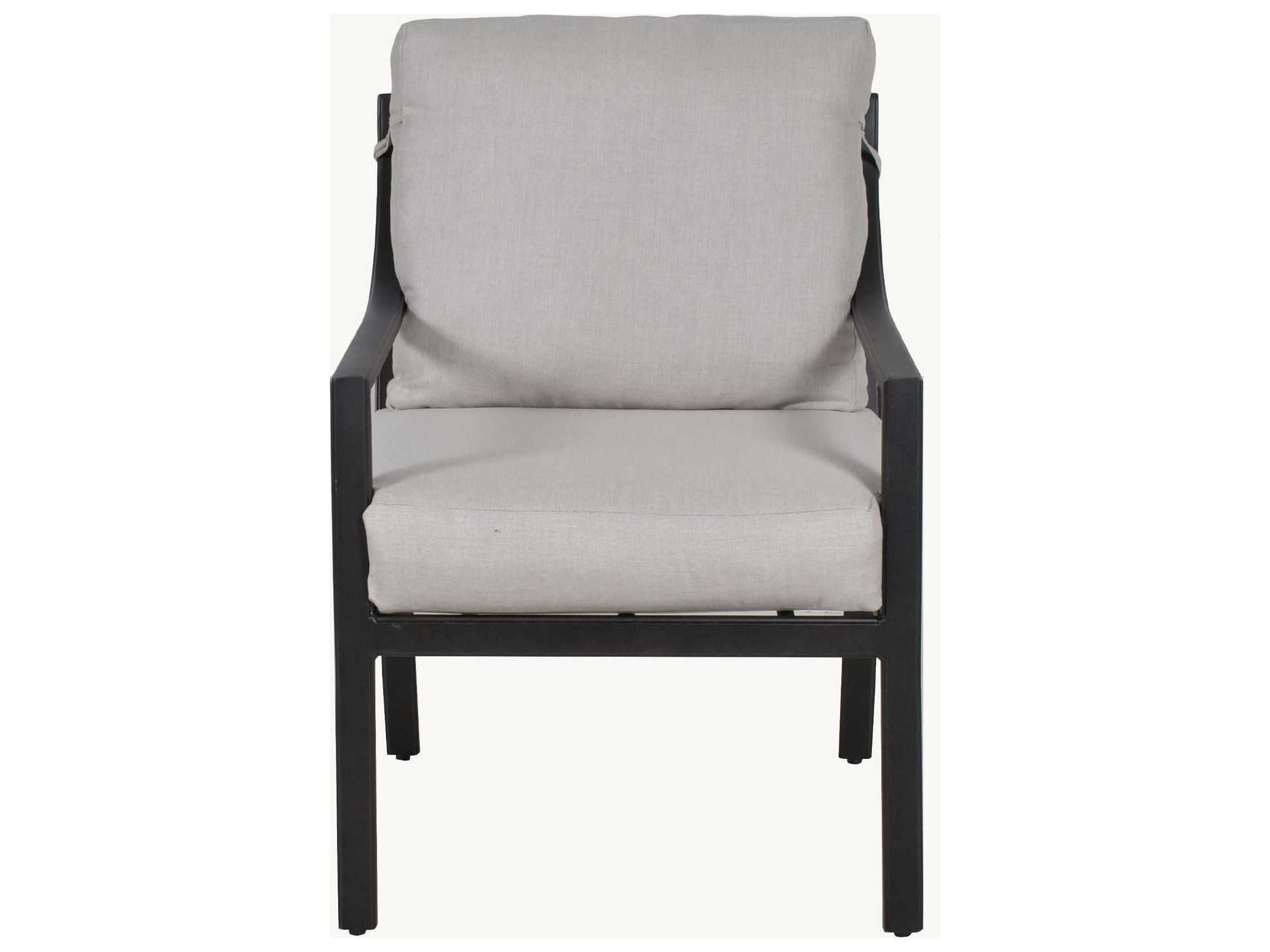 Castelle Saxton Cushion Aluminum Dining Arm Chair