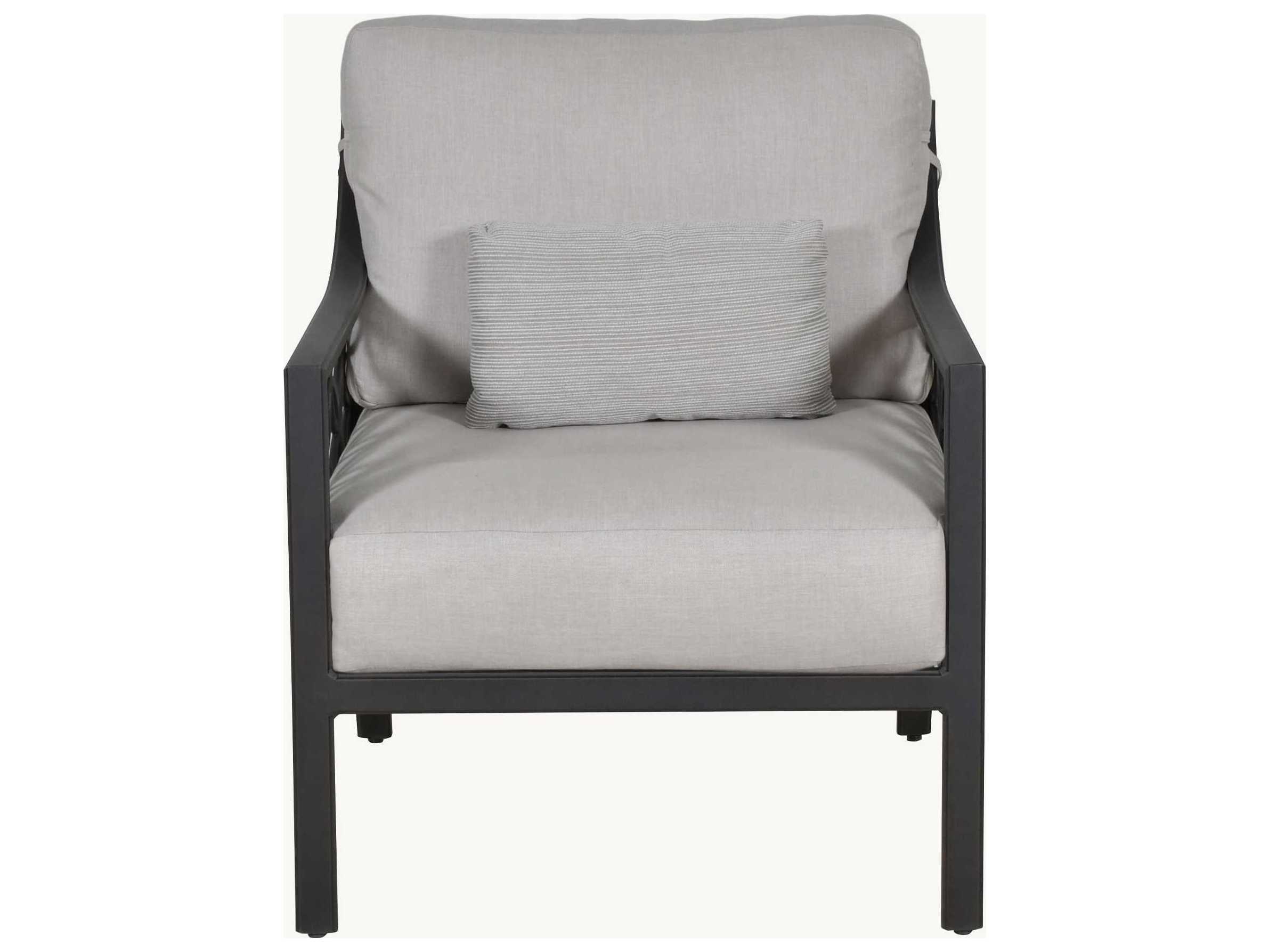 Castelle Saxton Deep Seating Aluminum Outdoor Patio Lounge Chair