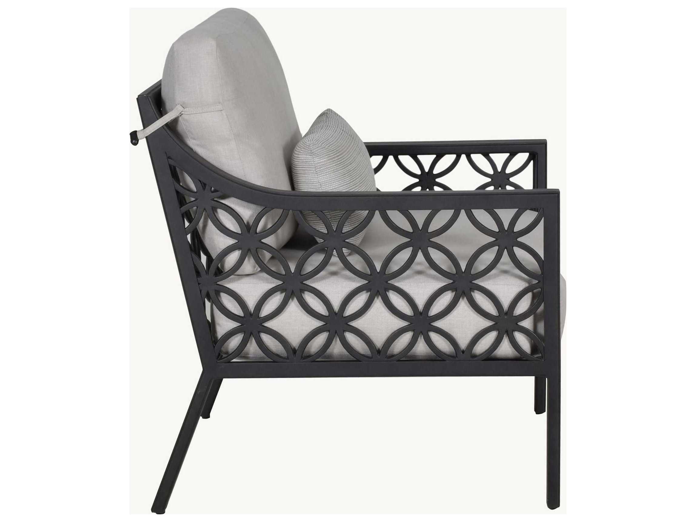 Castelle Saxton Deep Seating Aluminum Outdoor Patio Lounge Chair