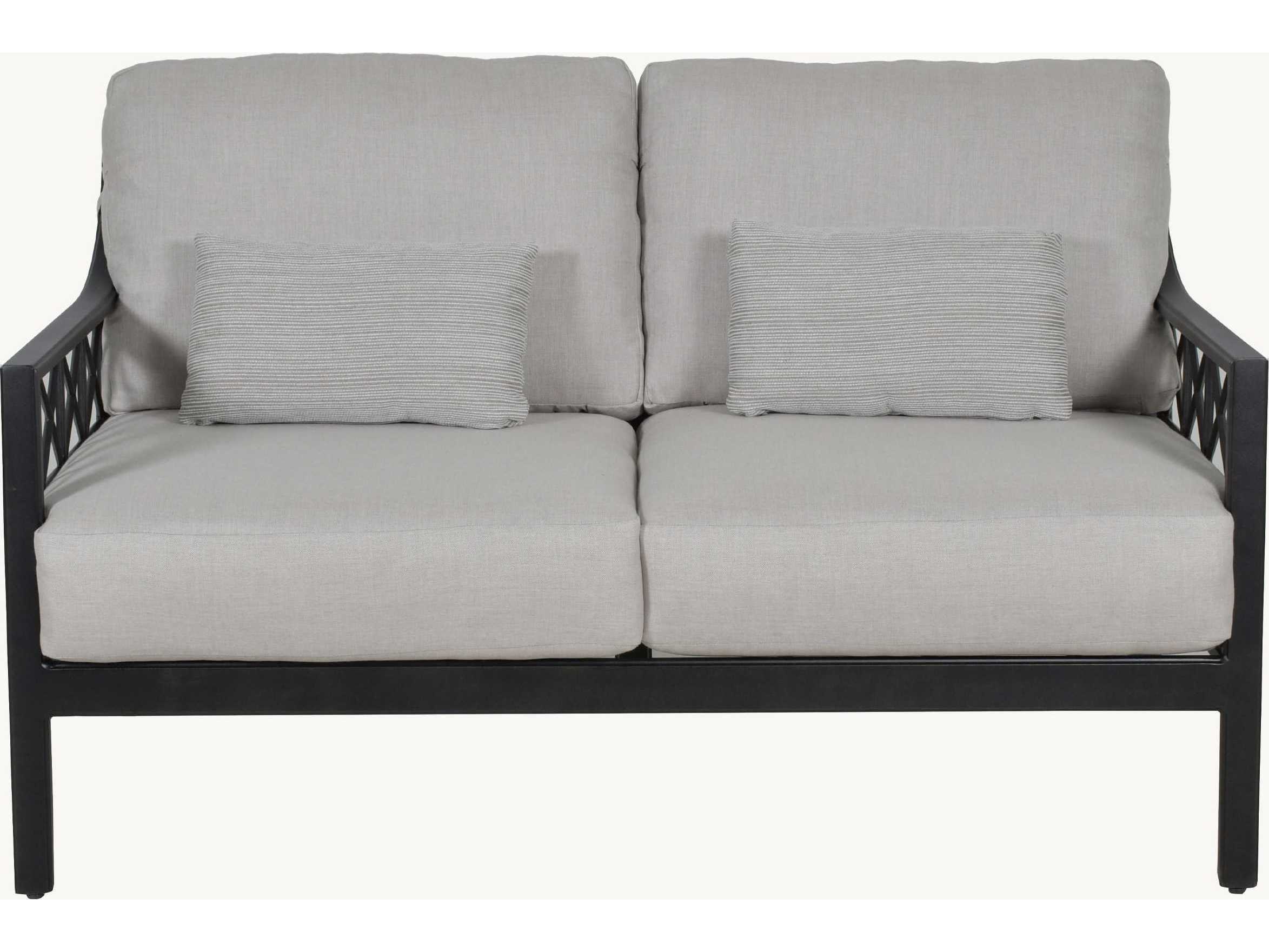 Castelle Saxton Deep Seating Aluminum Patio Loveseat