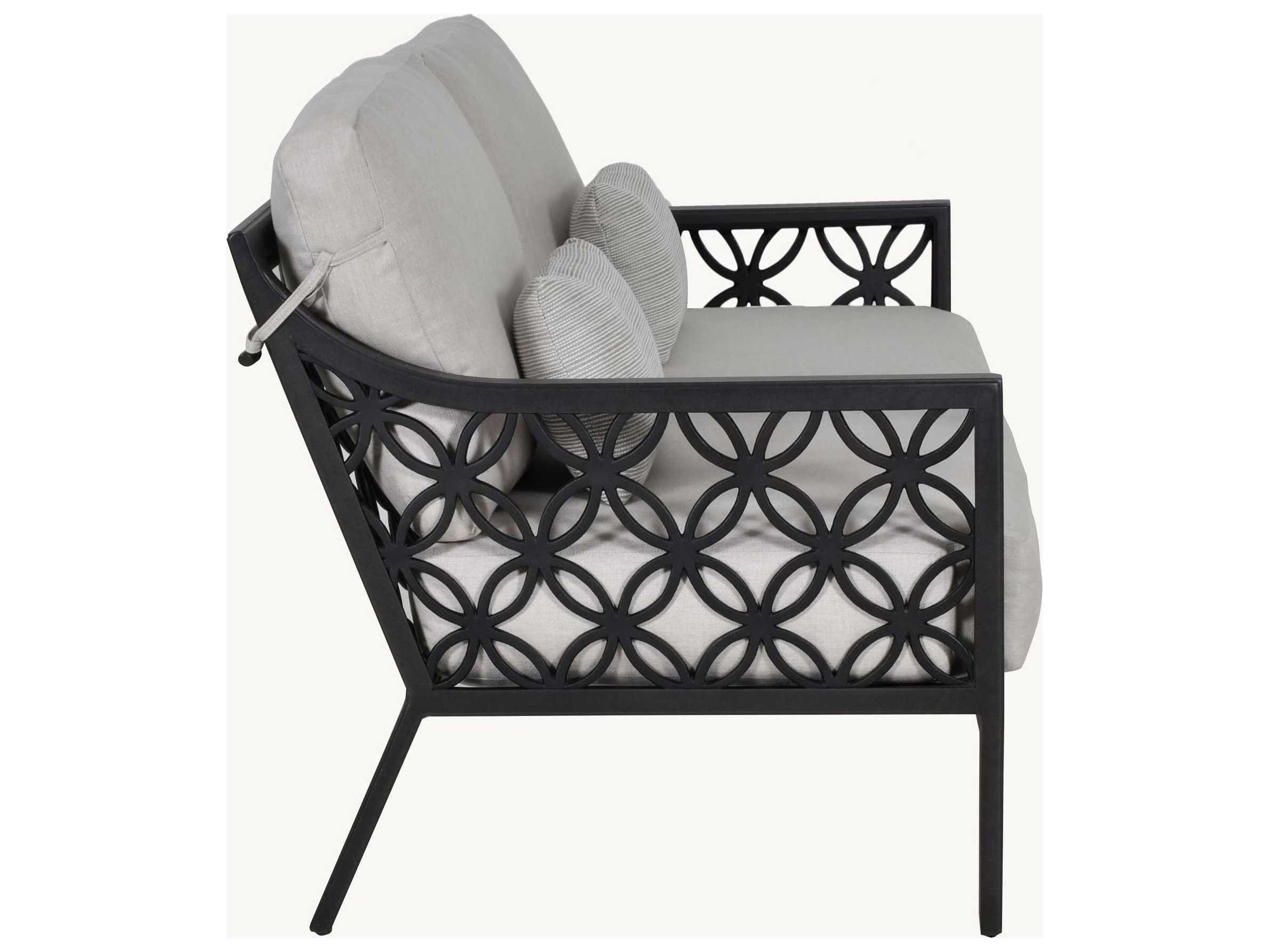 Castelle Saxton Deep Seating Aluminum Patio Loveseat