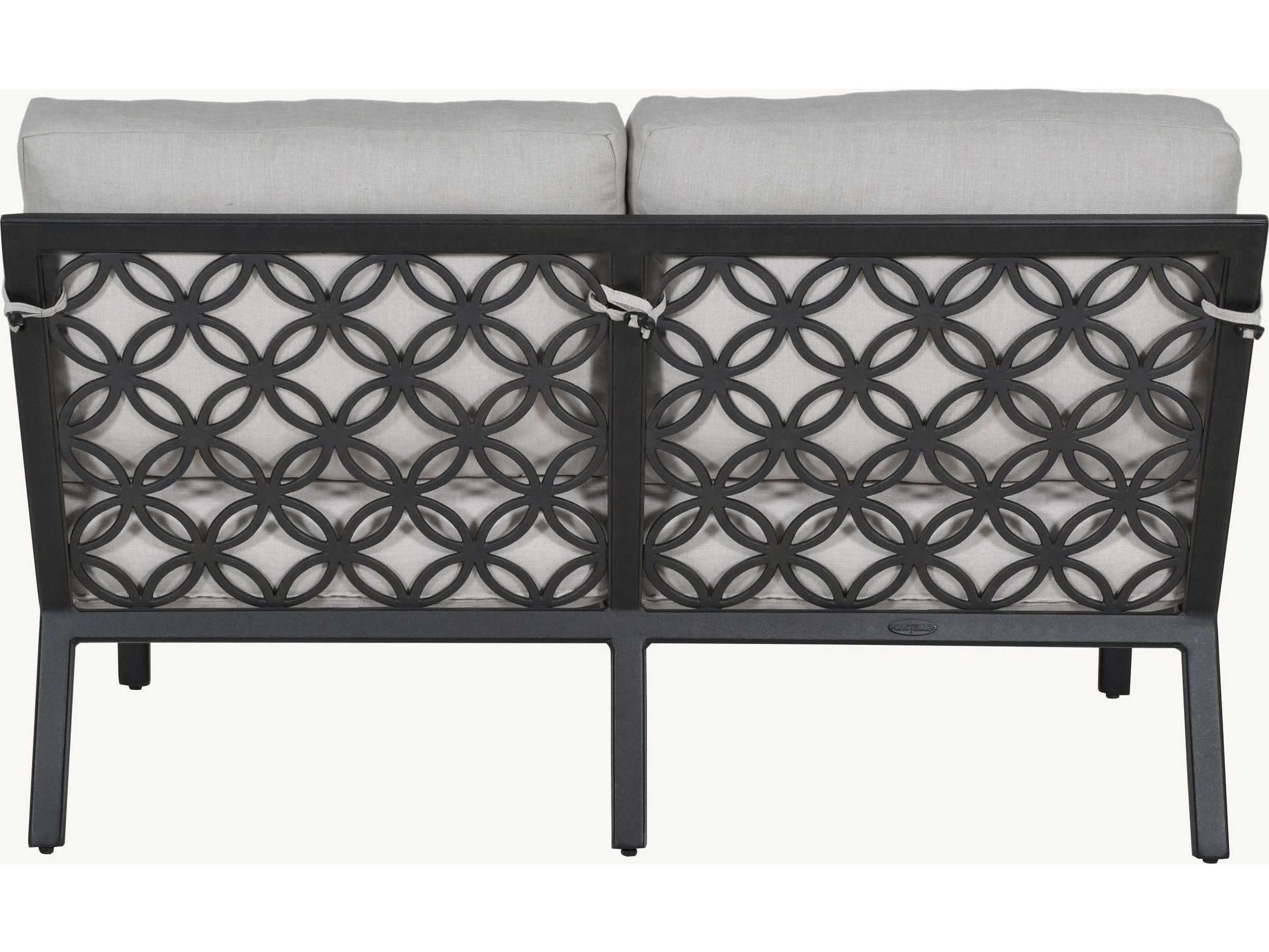 Castelle Saxton Deep Seating Aluminum Patio Loveseat