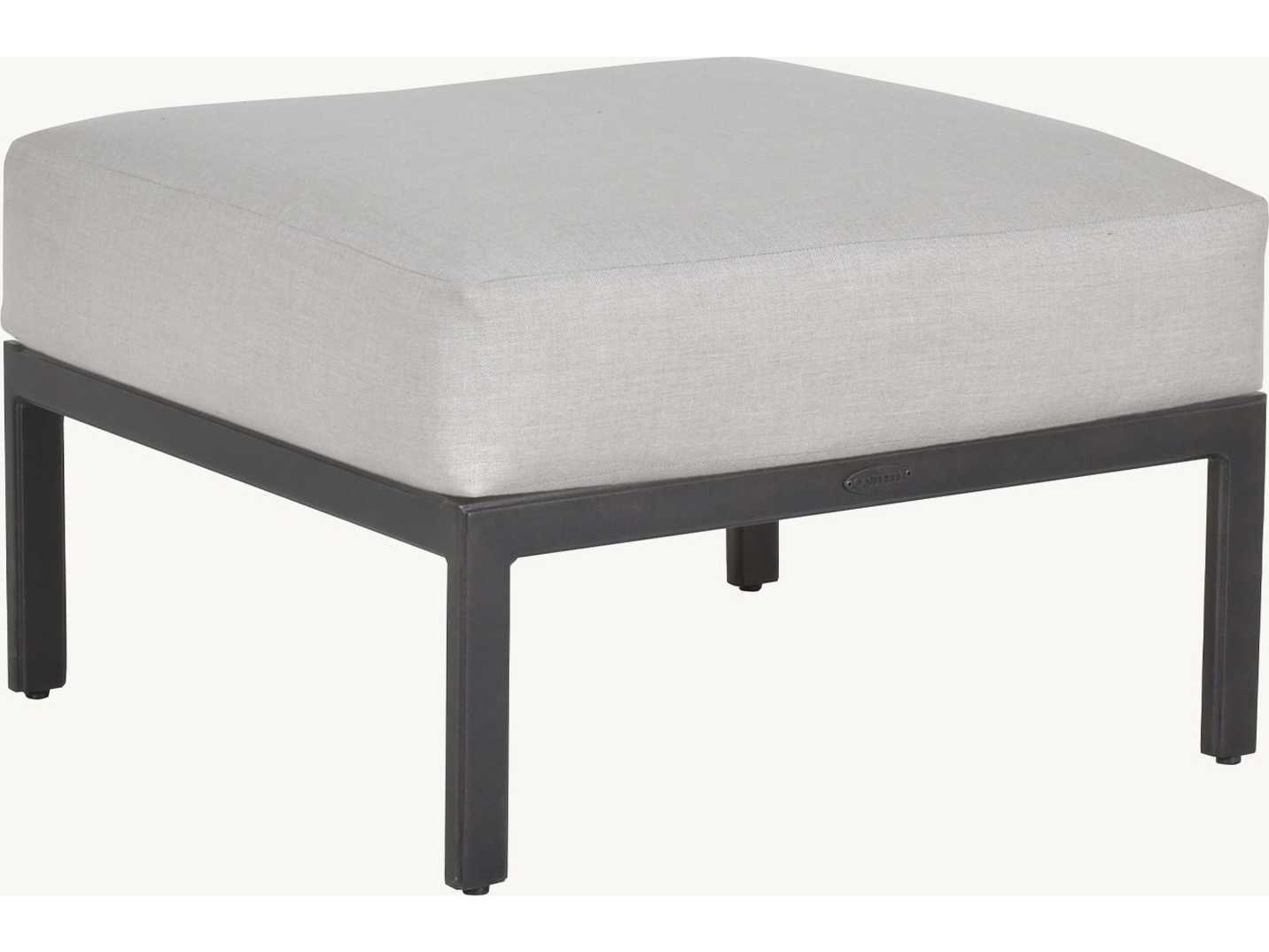 Castelle Saxton Deep Seating Aluminum Outdoor Ottoman