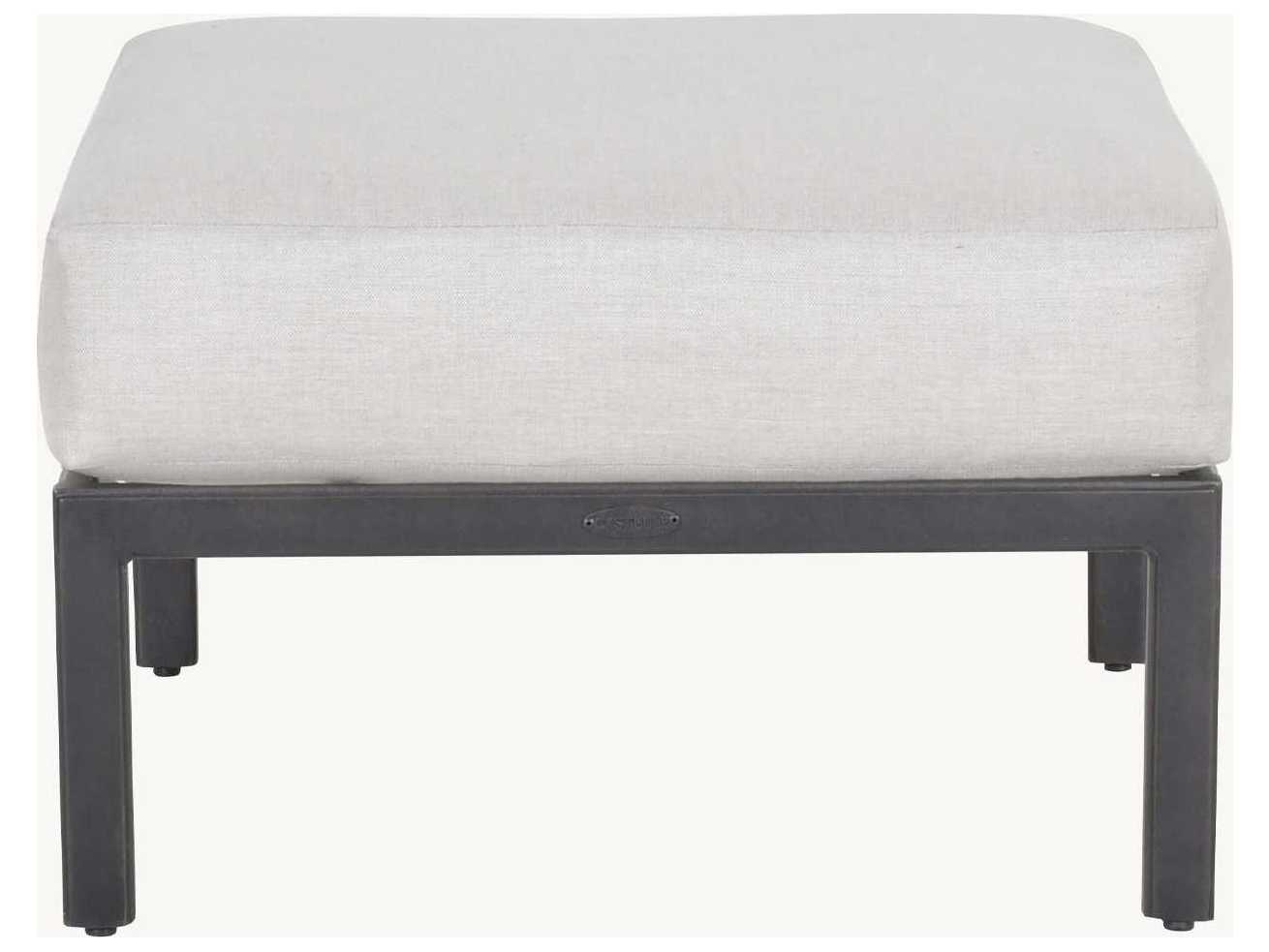 Castelle Saxton Deep Seating Aluminum Outdoor Ottoman
