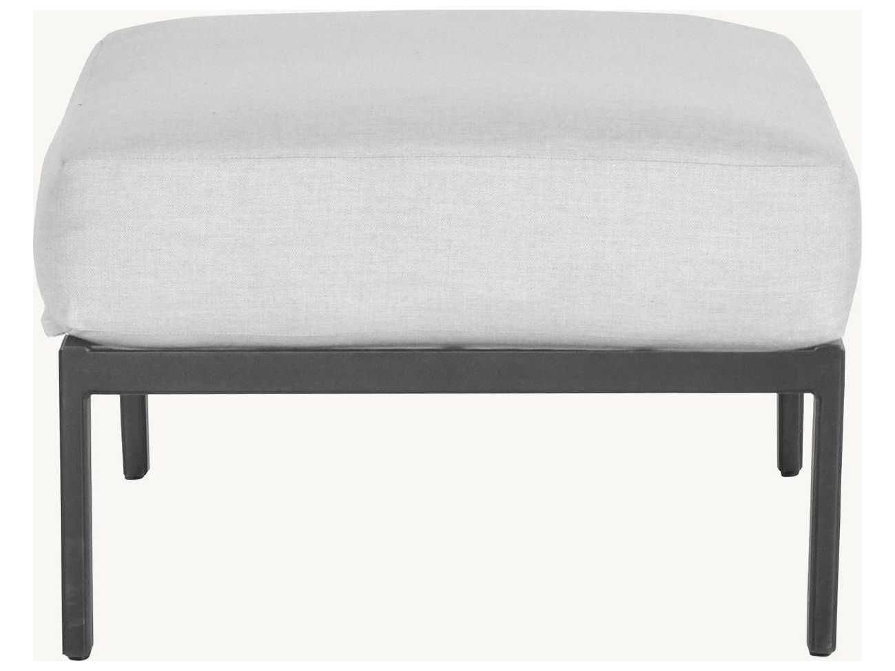 Castelle Saxton Deep Seating Aluminum Outdoor Ottoman