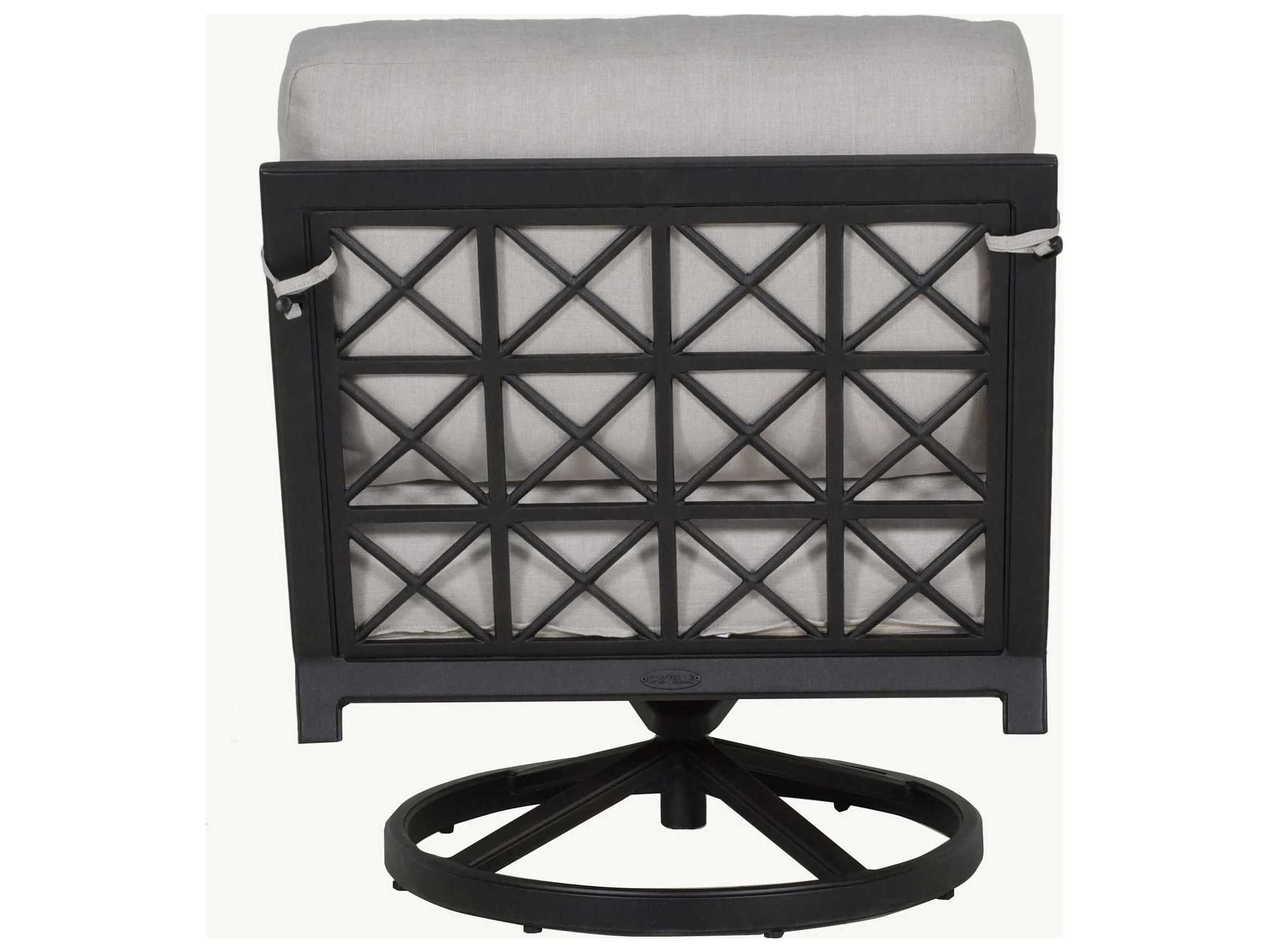 Castelle Saxton Deep Seating Aluminum Swivel Rocker Patio Lounge Chair