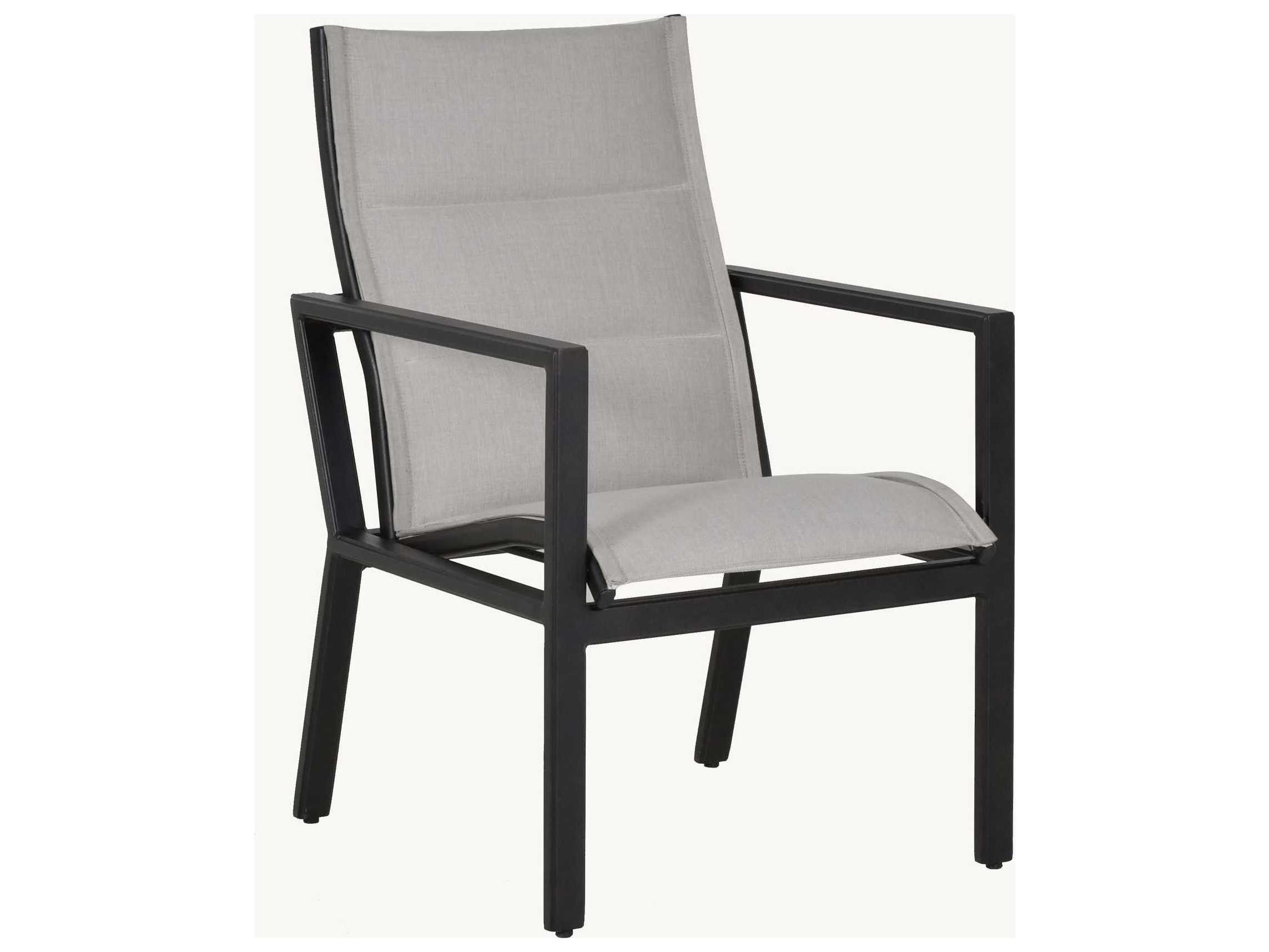 Castelle Saxton Sling Aluminum Outdoor Dining Arm Chair