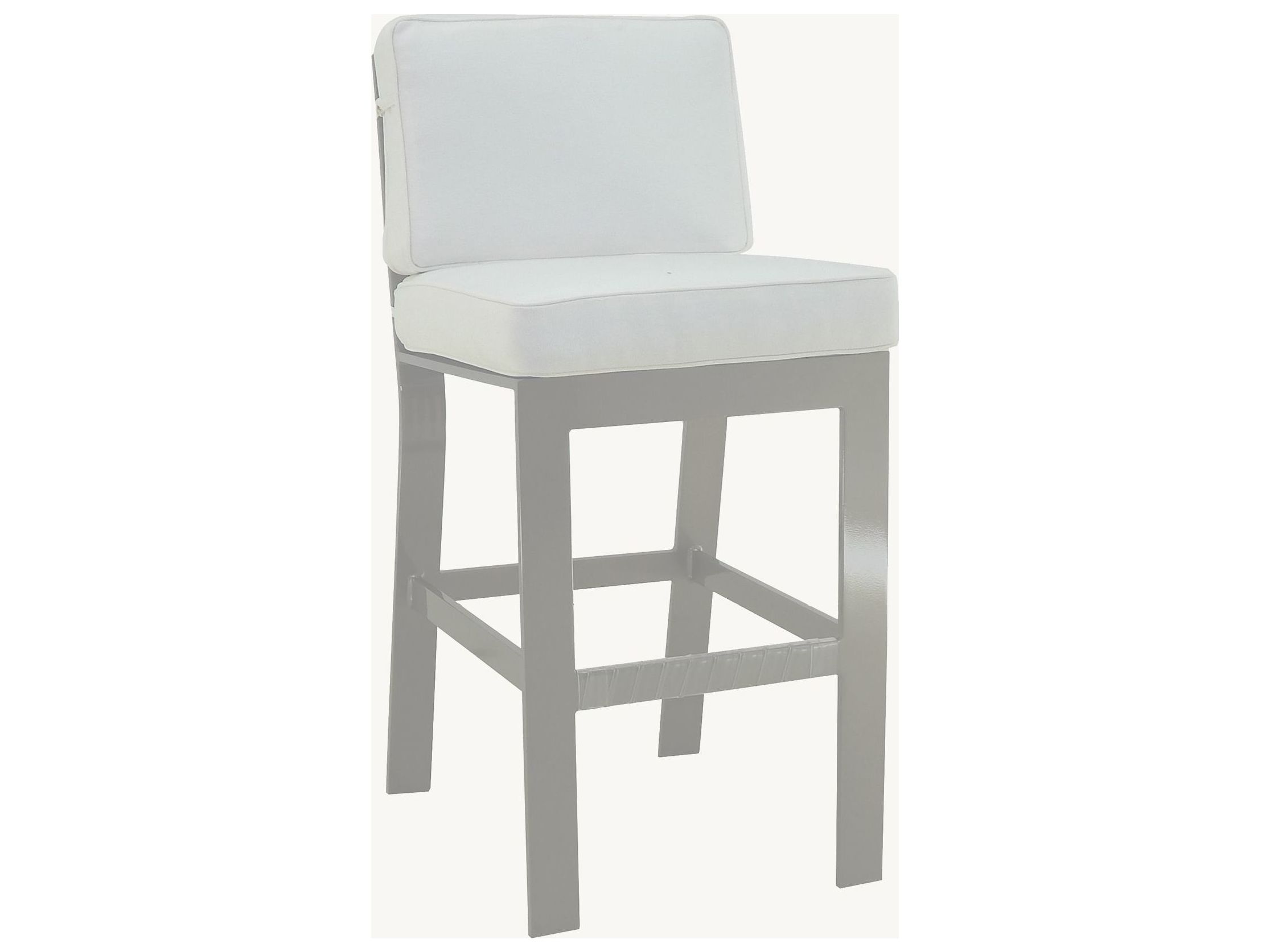 Castelle Trento Cushion Dining Cast Aluminum Ultra High Outdoor Patio Bar Stool