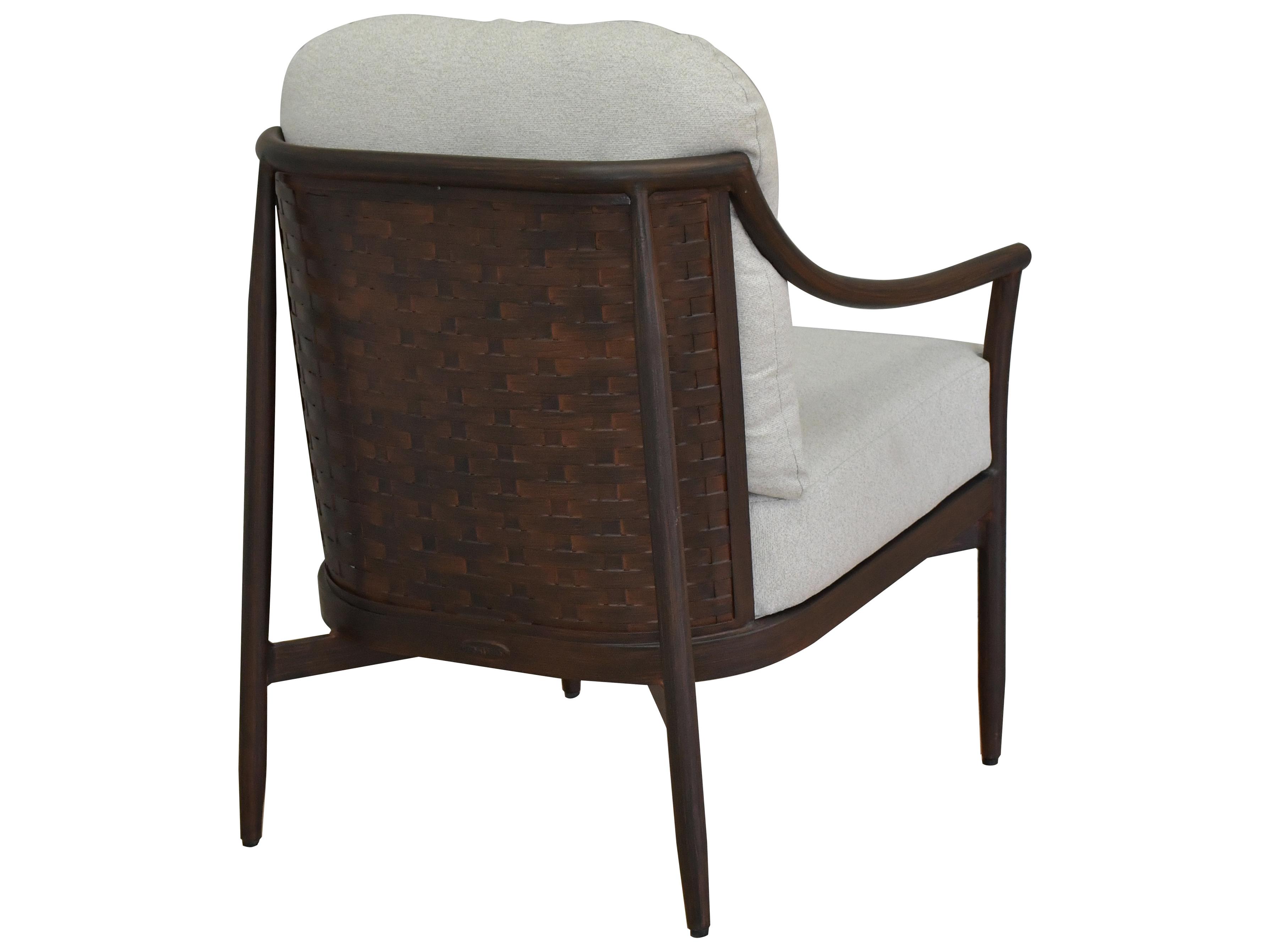 Castelle Larga Cushion Aluminum Outdoor Patio Dining Arm Chair