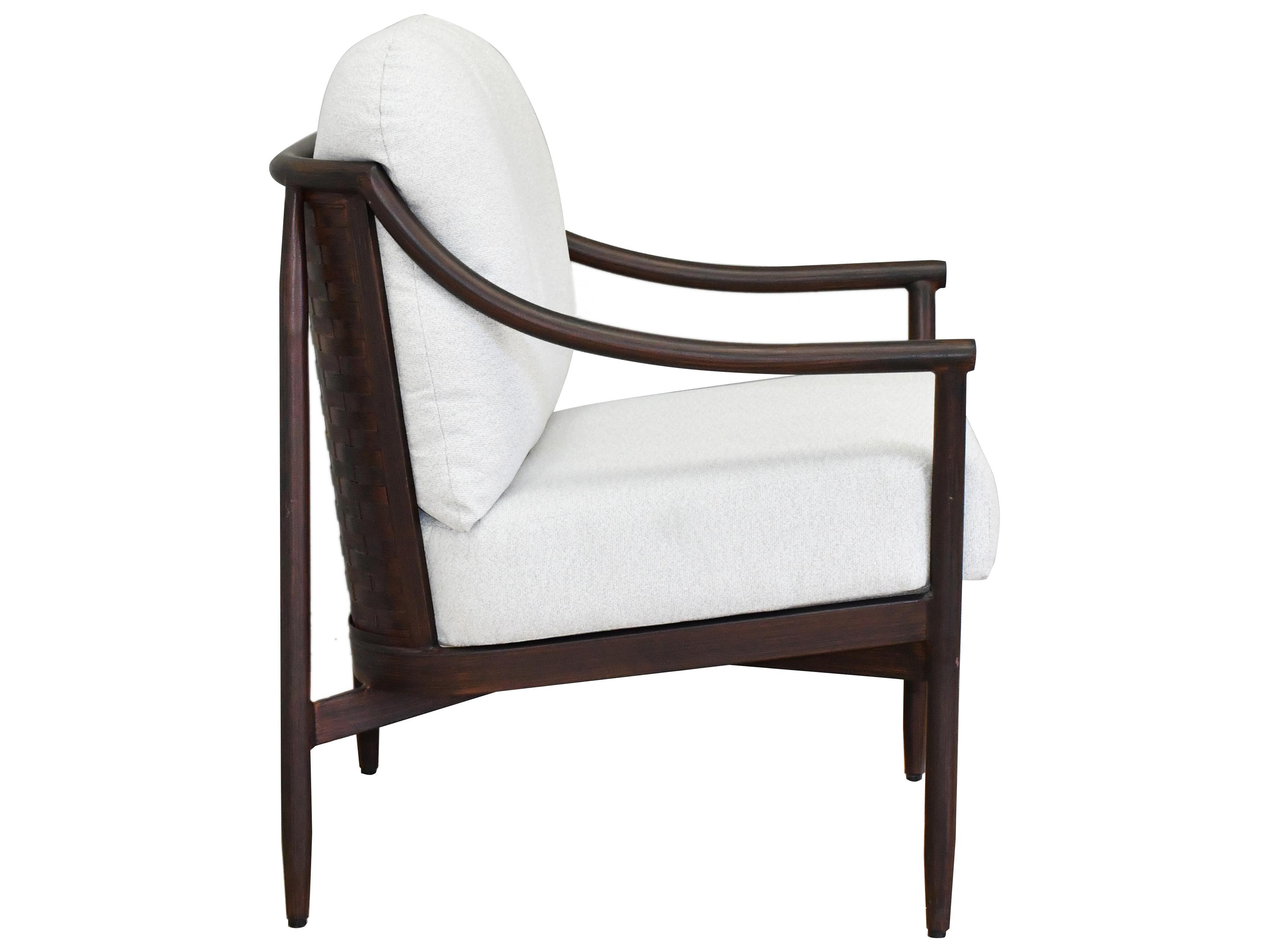 Castelle Larga Cushion Aluminum Outdoor Patio Dining Arm Chair