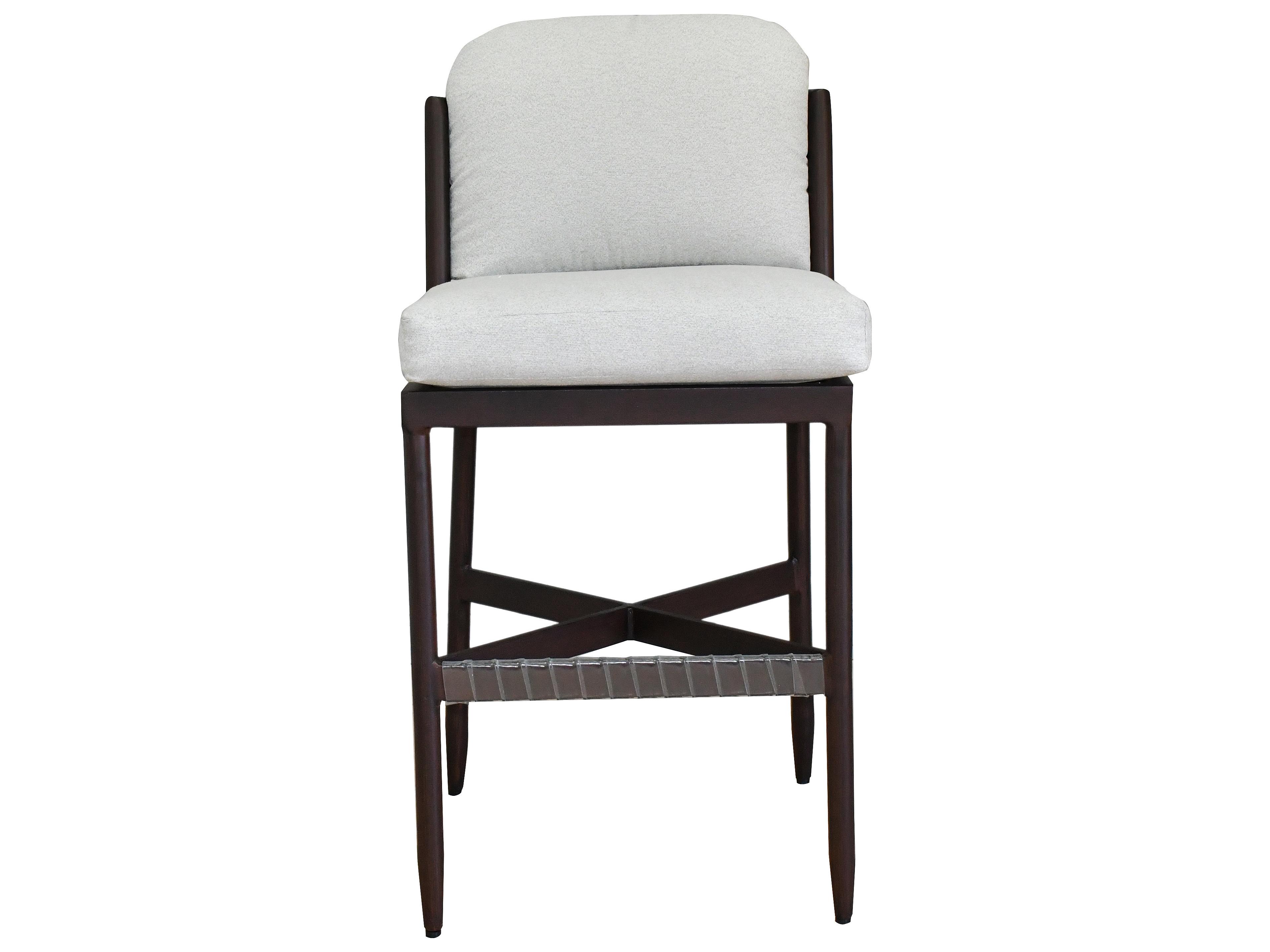 Castelle Larga Cushion Aluminum Patio Bar Stool