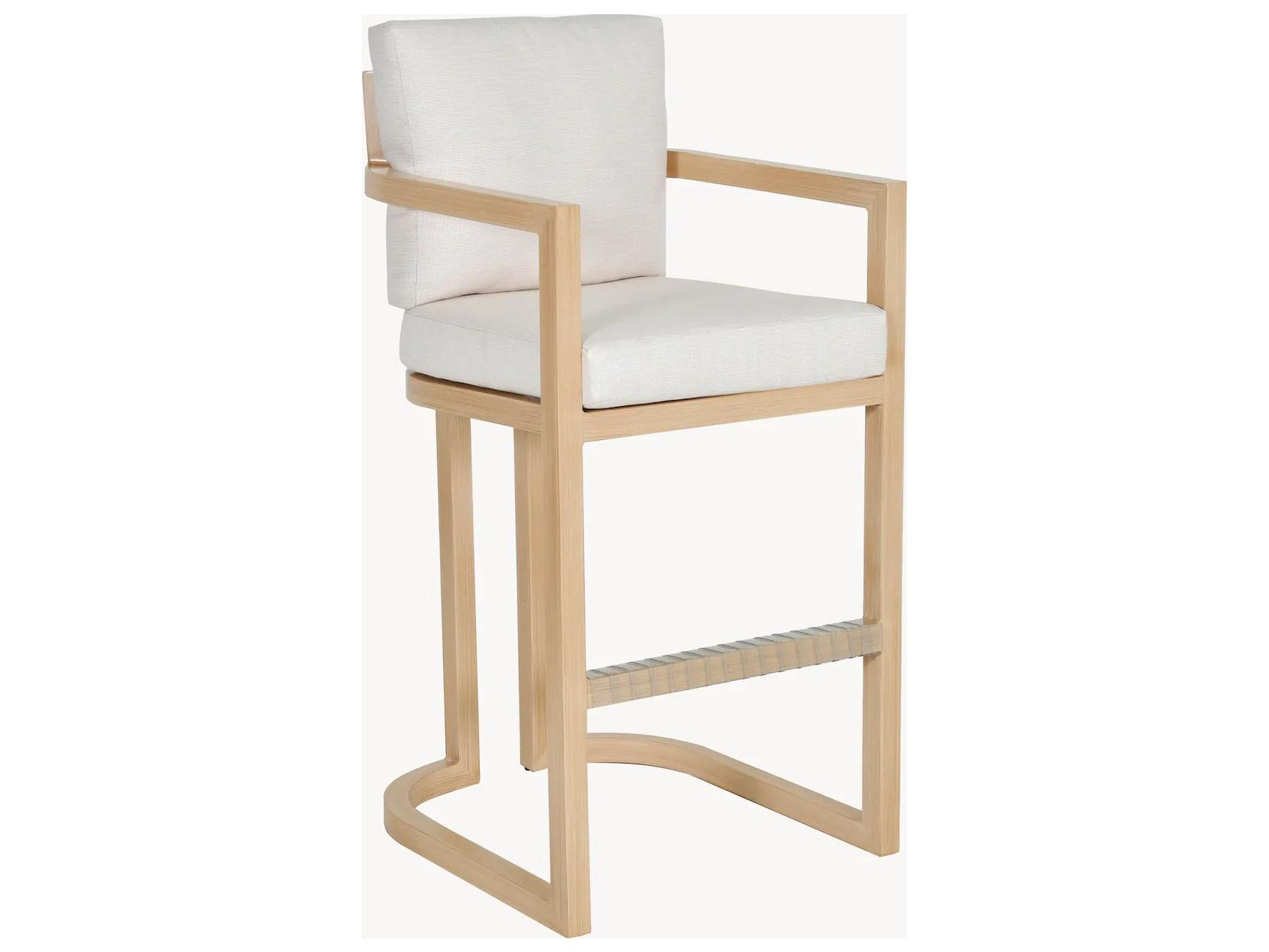 Castelle Gala Cushion Aluminum Outdoor Bar Stool