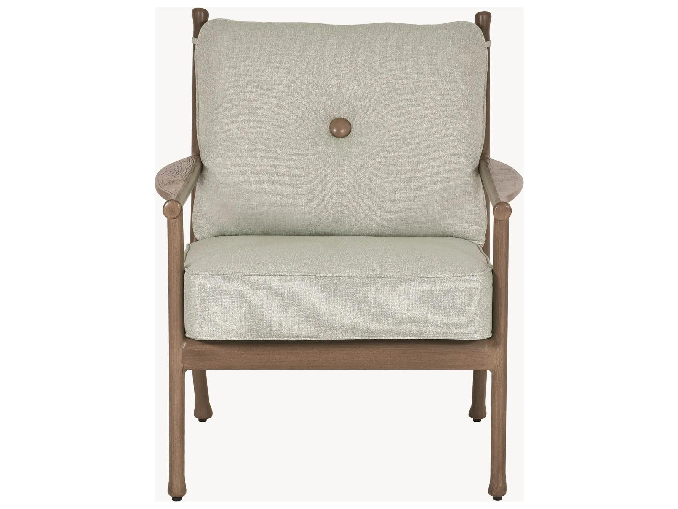 Castelle Lodge Deep Seating Cast Aluminum Patio Lounge Chair