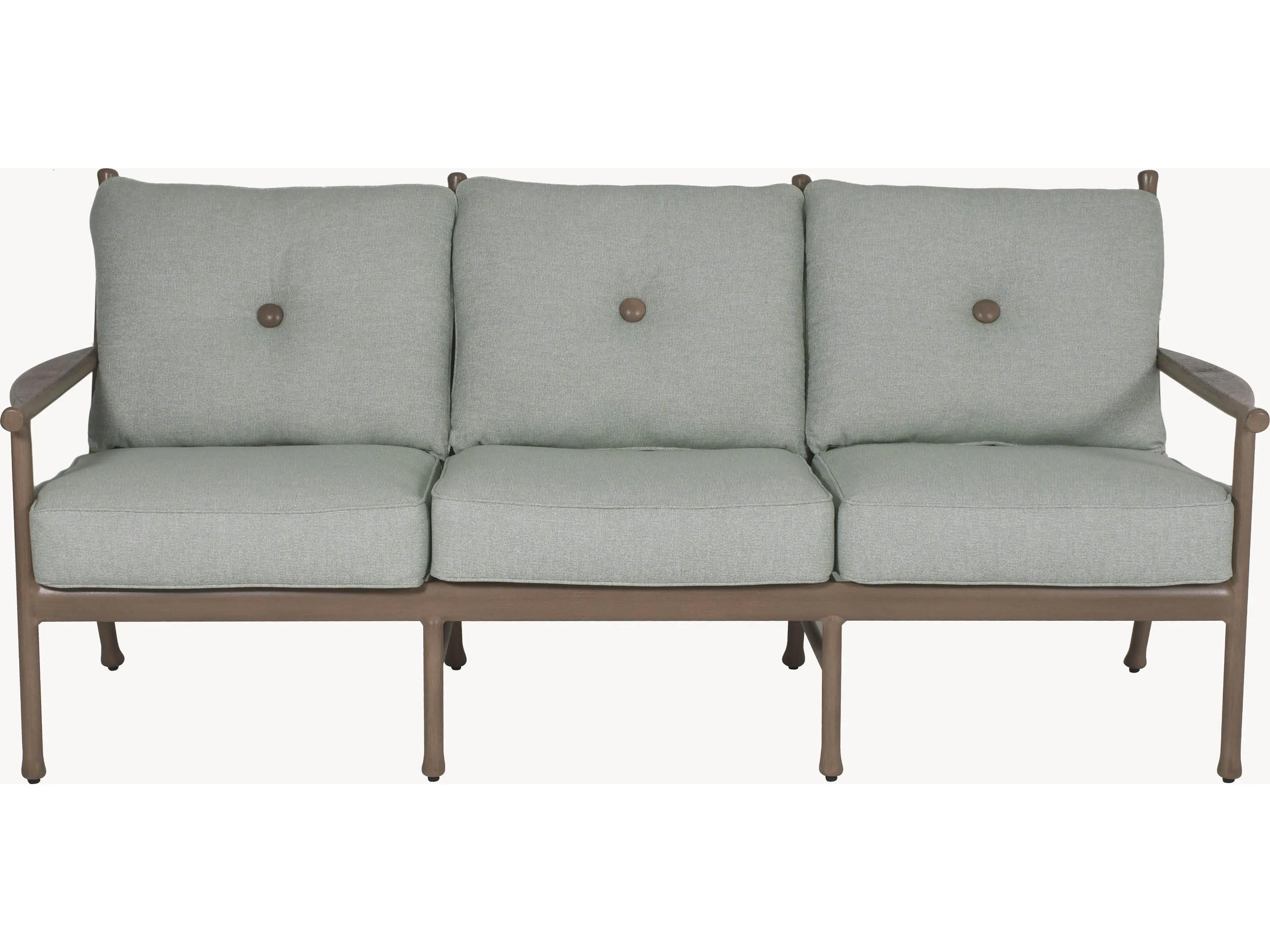 Castelle Lodge Deep Seating Cast Aluminum Loveseat