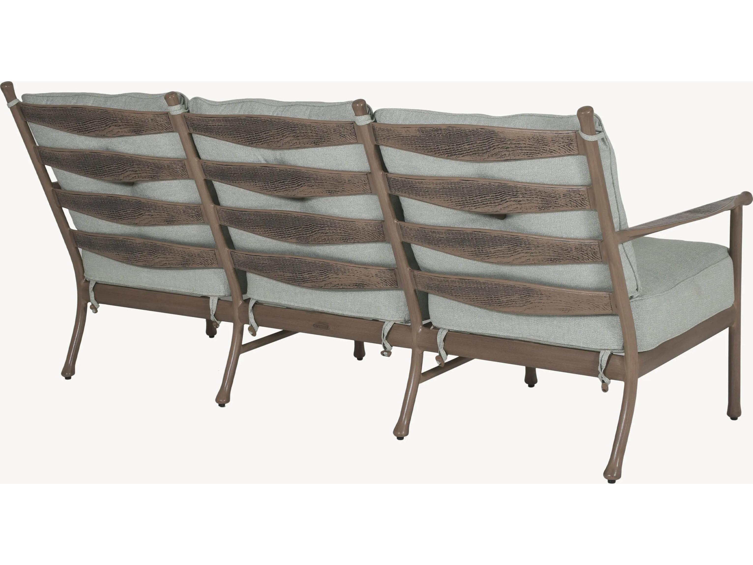 Castelle Lodge Deep Seating Cast Aluminum Loveseat