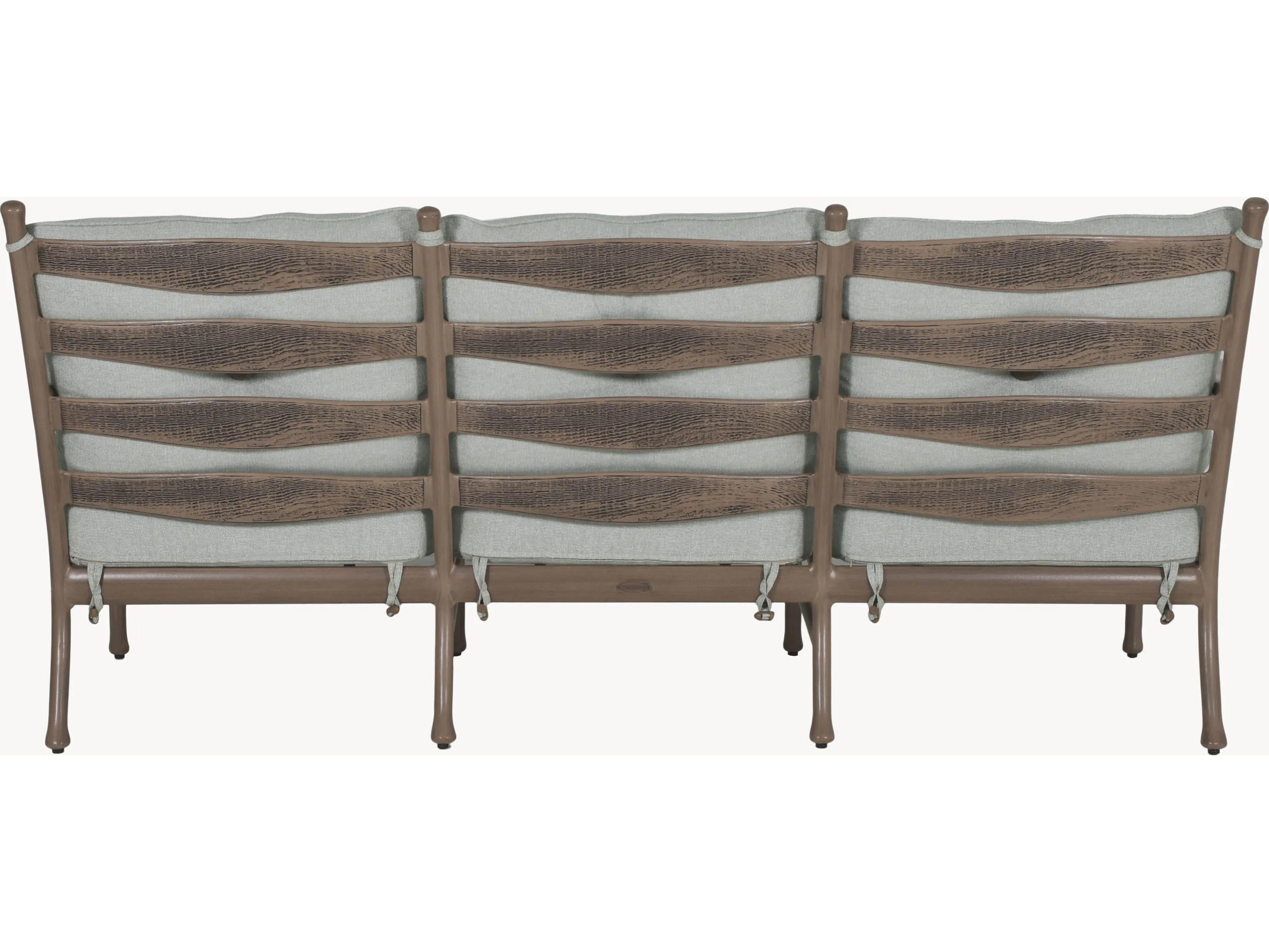 Castelle Lodge Deep Seating Cast Aluminum Loveseat