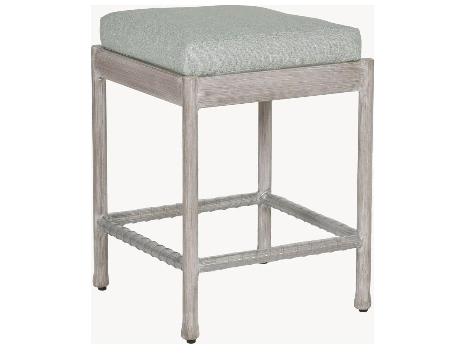 Castelle Lodge Formal Dining Cast Aluminum Outdoor Patio Counter Stool