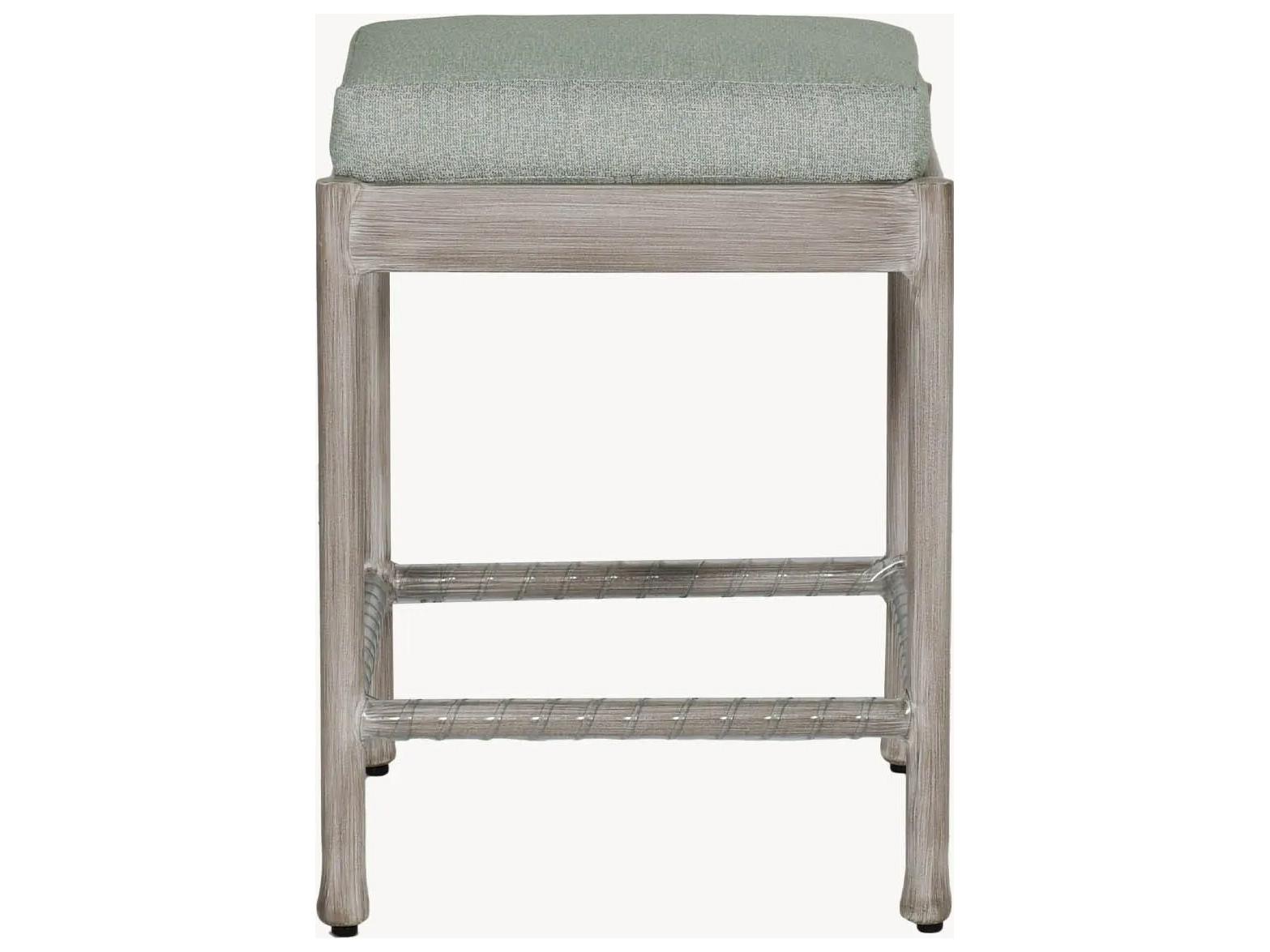 Castelle Lodge Formal Dining Cast Aluminum Outdoor Patio Counter Stool