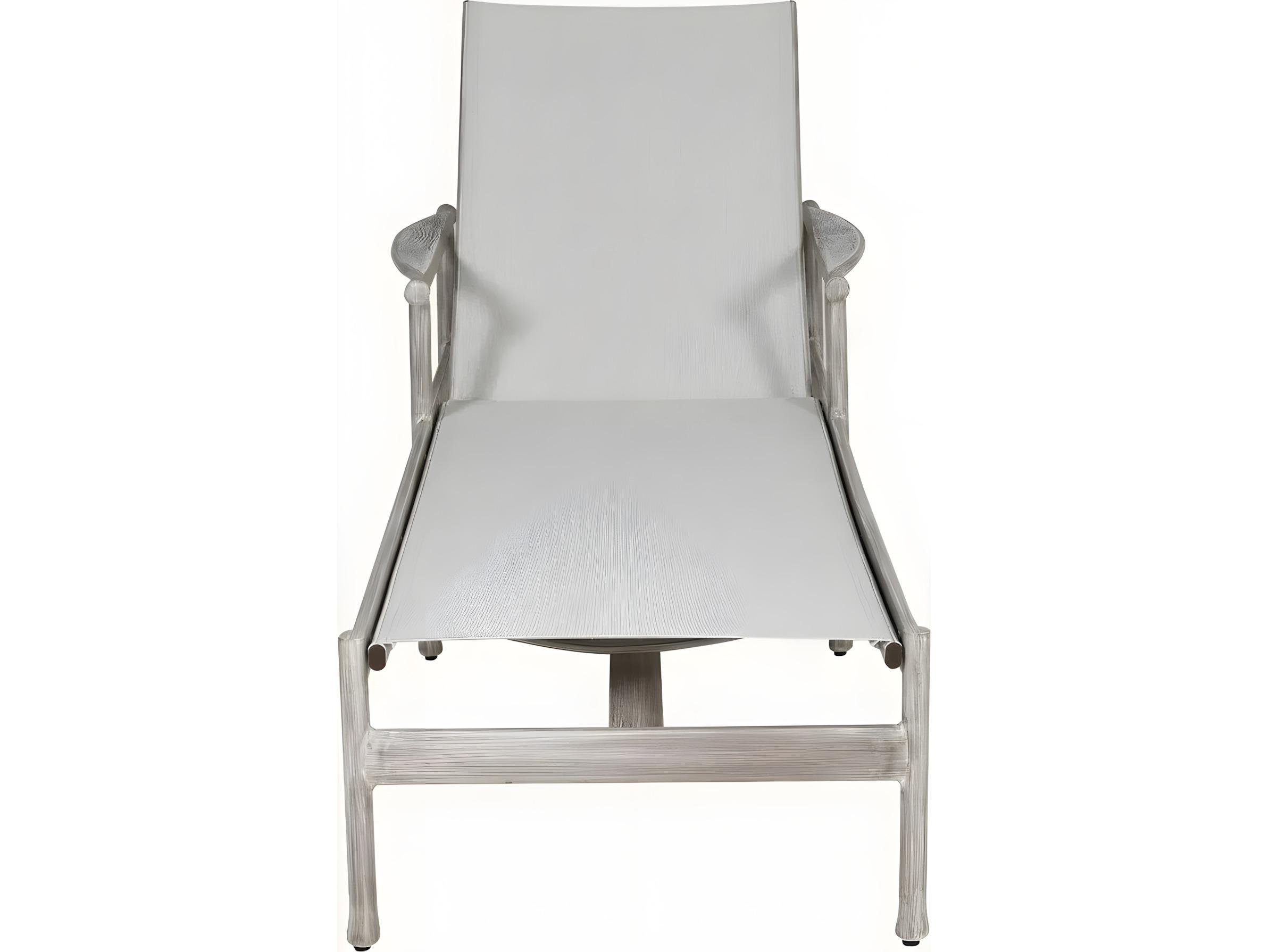 Castelle Lodge Formal Sling Aluminum Adjustable Chaise Lounge