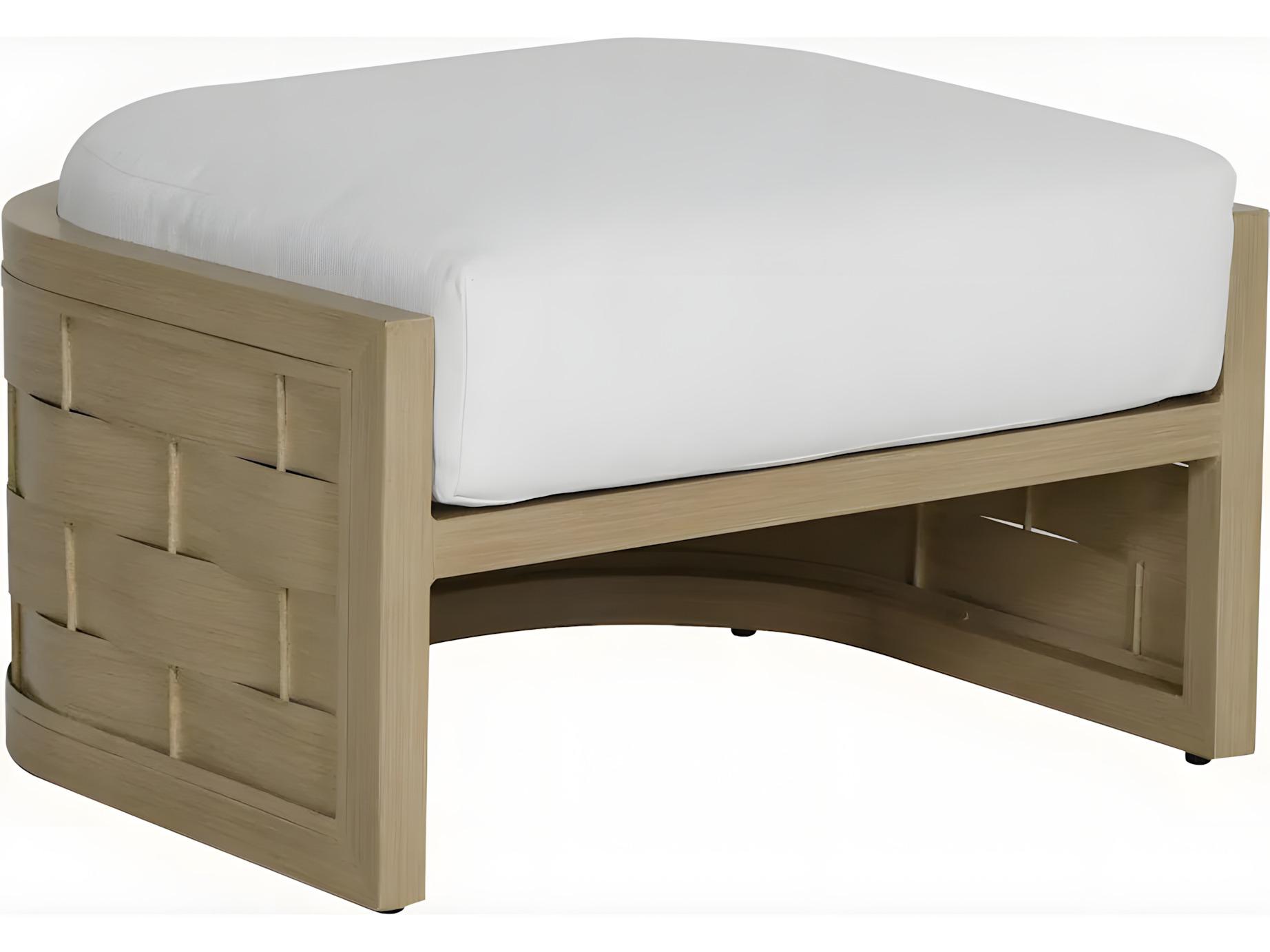 Castelle Biscayne Deep Seating Cushion Aluminum Ottoman