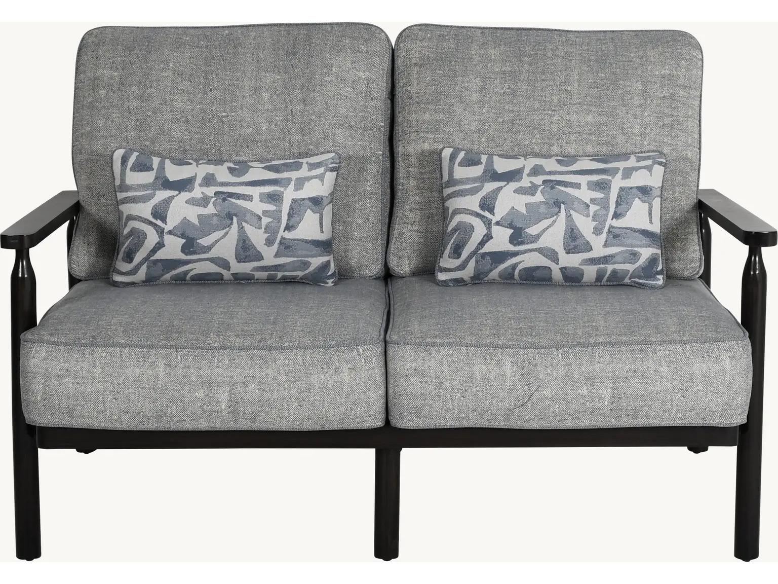 Castelle Holland Deep Seating Aluminum Loveseat