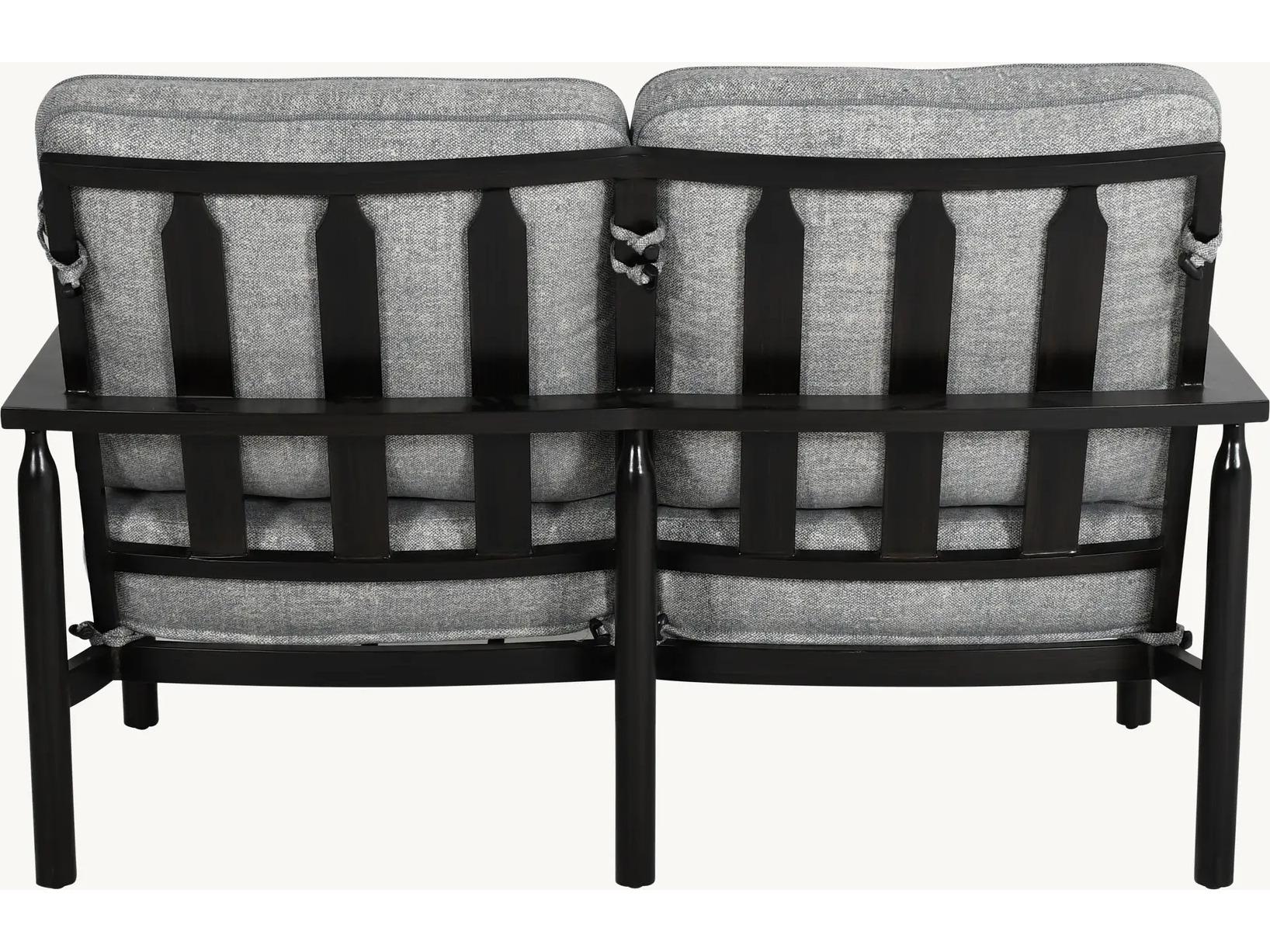 Castelle Holland Deep Seating Aluminum Loveseat