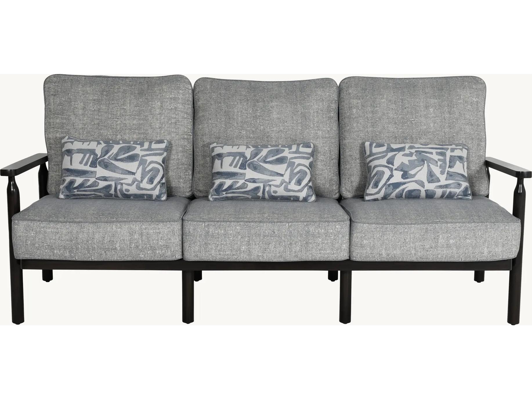 Castelle Holland Deep Seating Aluminum Sofa