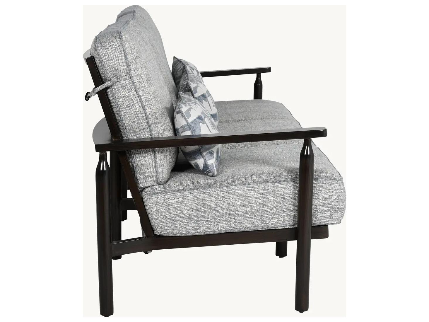 Castelle Holland Deep Seating Aluminum Sofa