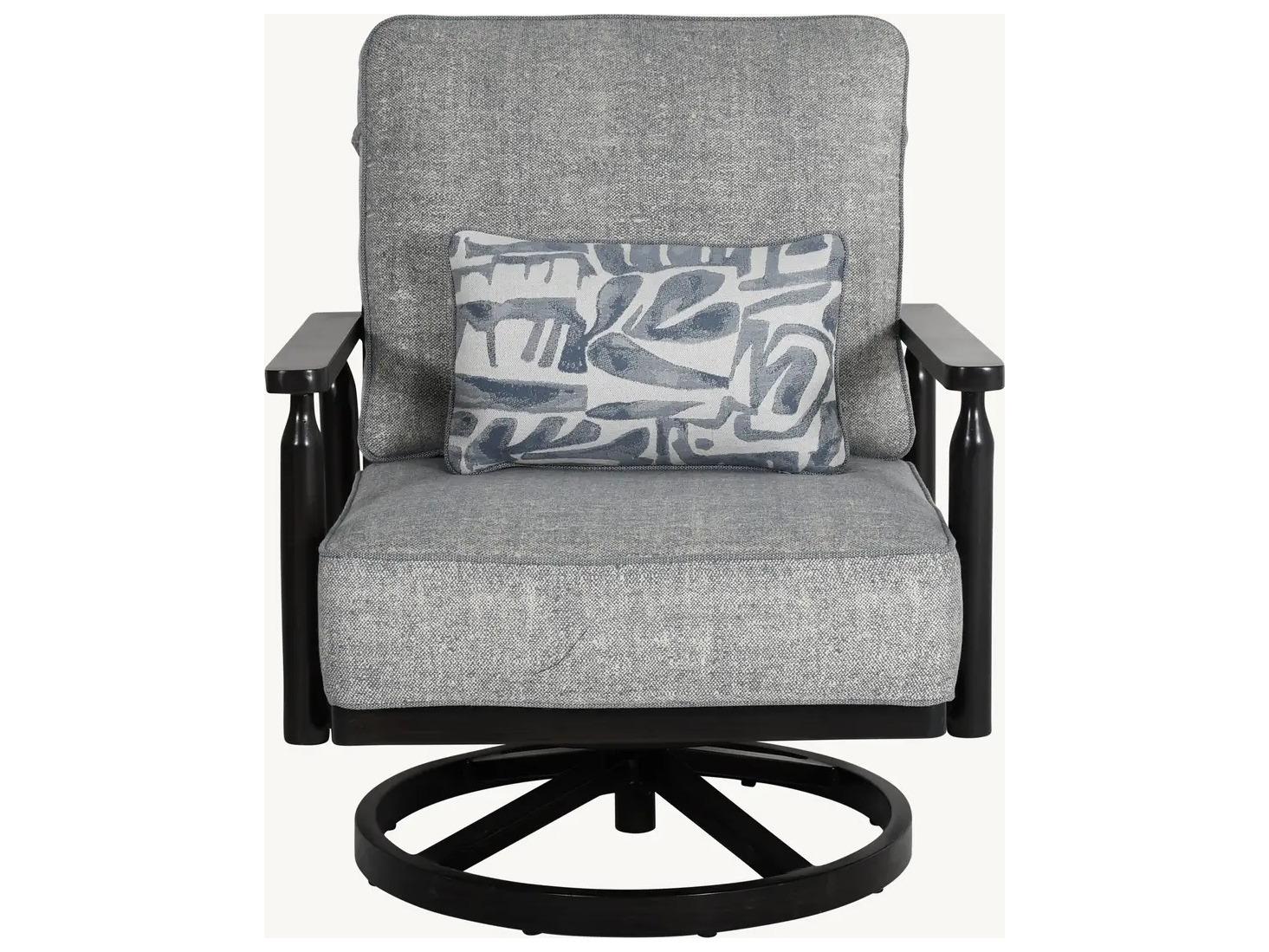 Castelle Holland Deep Seating Aluminum Lounge Swivel Rocker Chair