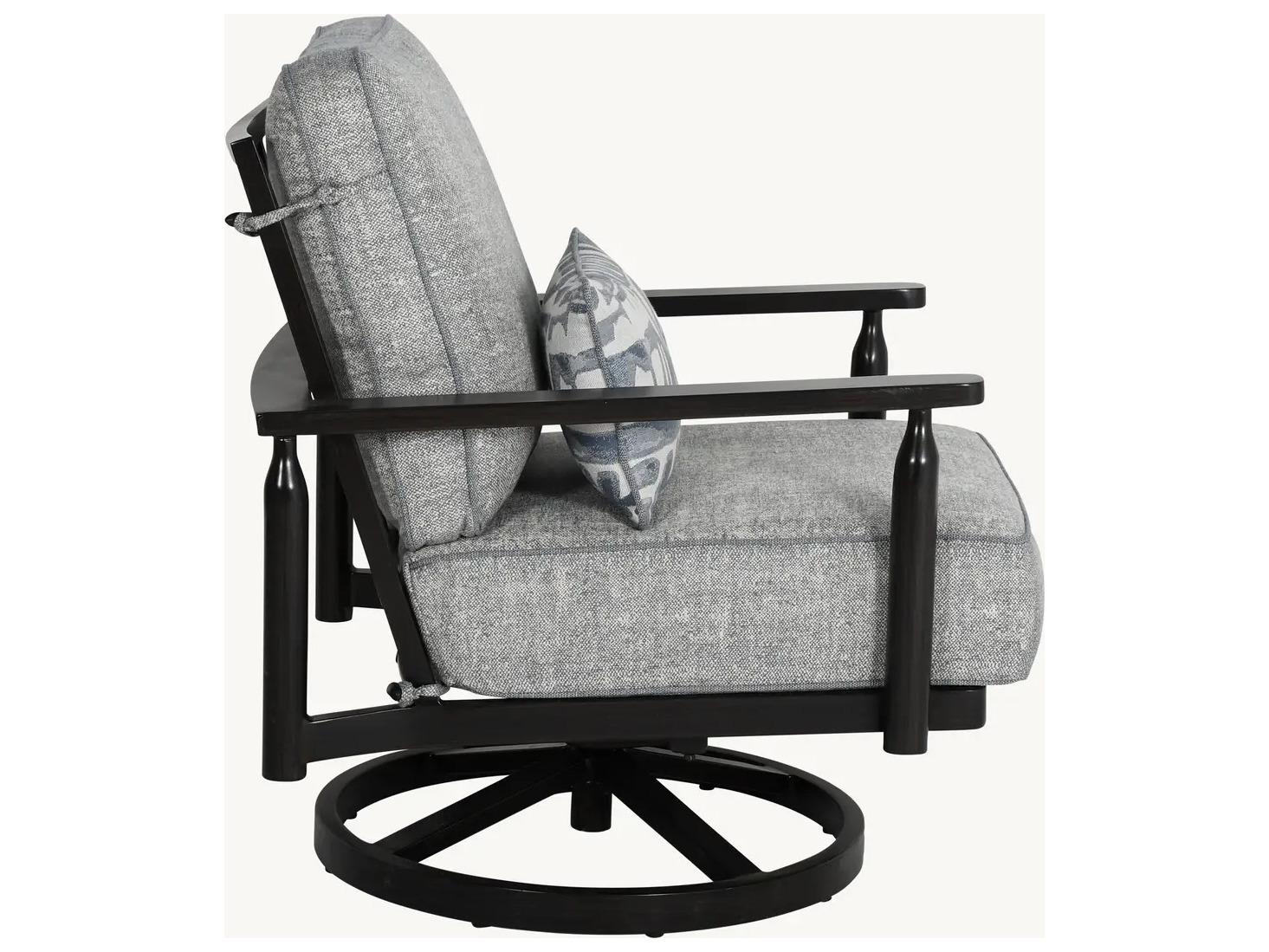 Castelle Holland Deep Seating Aluminum Lounge Swivel Rocker Chair