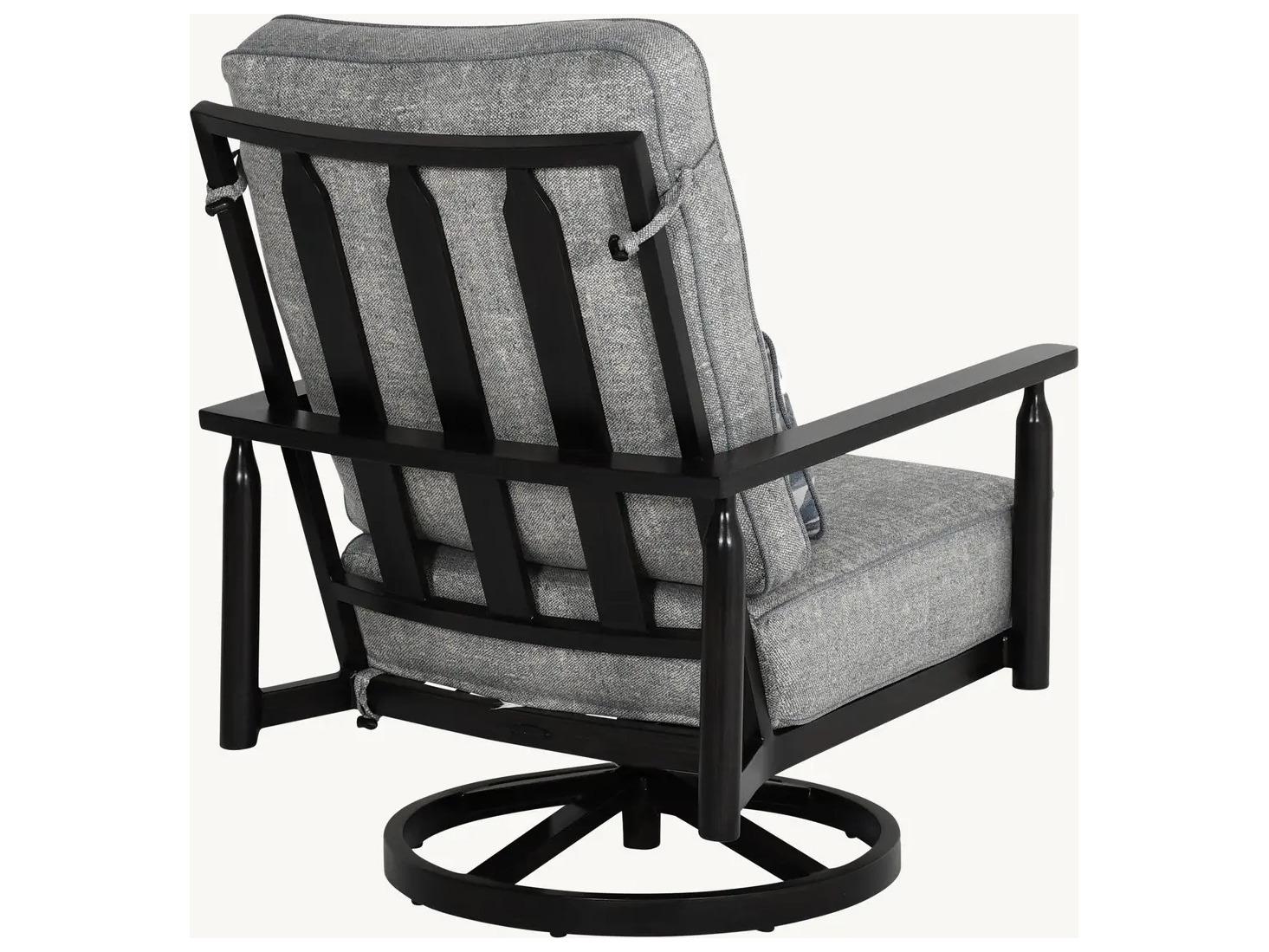 Castelle Holland Deep Seating Aluminum High Back Lounge Swivel Rocker Chair