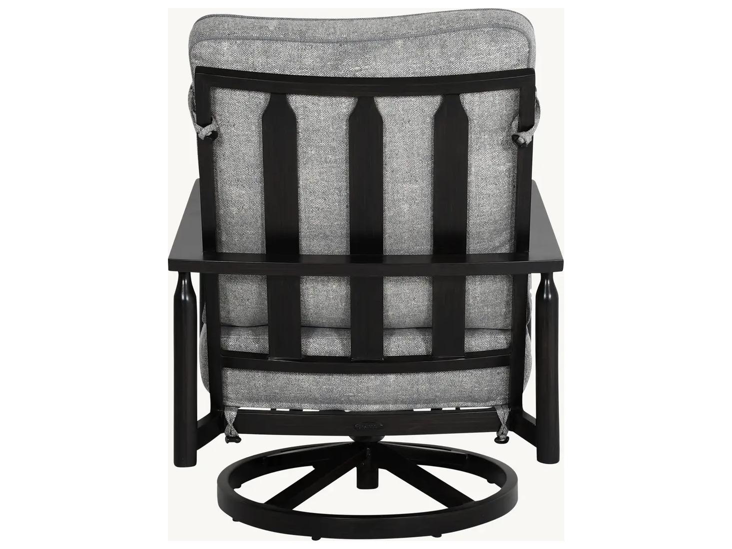 Castelle Holland Deep Seating Aluminum High Back Lounge Swivel Rocker Chair