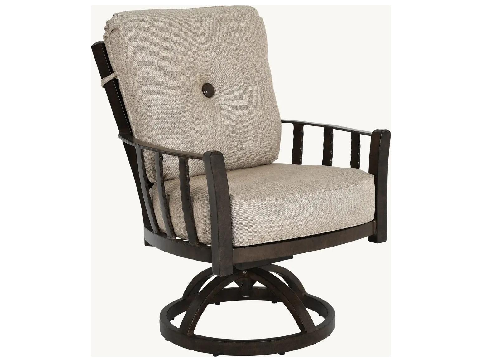 Castelle Santa Fe Cushion Dining Swivel Rocker Chair