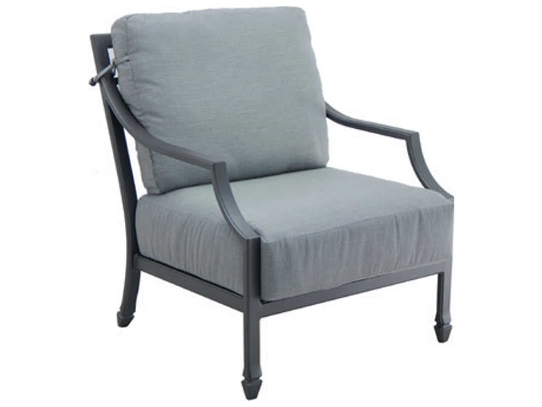 Castelle Lancaster Deep Seating Aluminum Outdoor Patio Lounge Chair