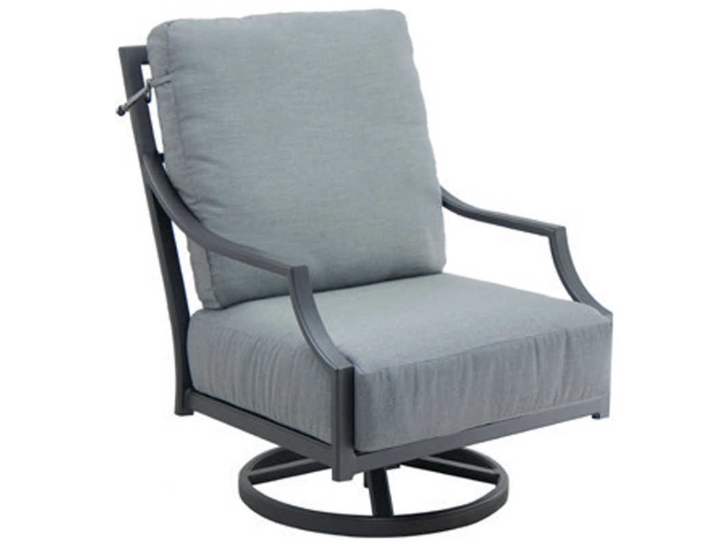 Castelle Lancaster Deep Seating Aluminum Ultra High Back Outdoor Lounge Chair