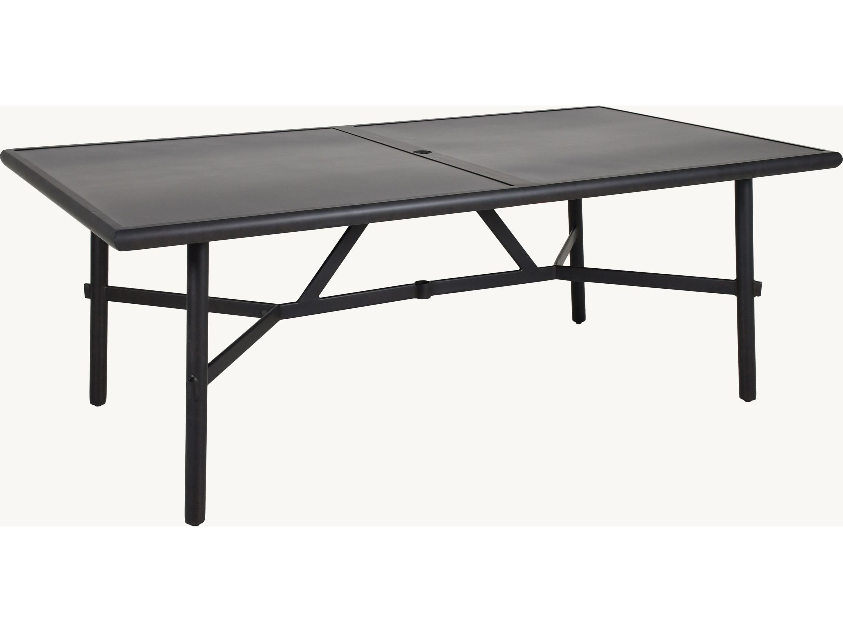 Castelle Barbados Aluminum Rectangular Outdoor Patio Dining Table