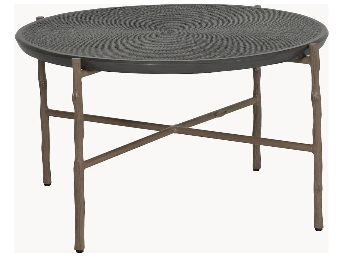 Castelle Twig Aluminum Round Patio Coffee Table