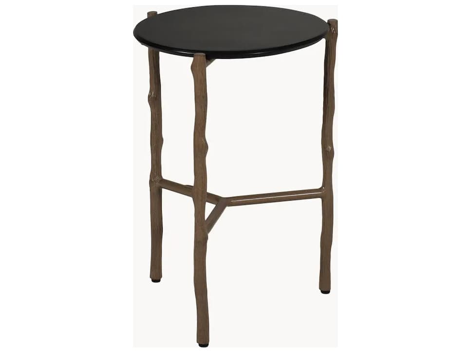 Castelle Twig Aluminum Round Patio End Table