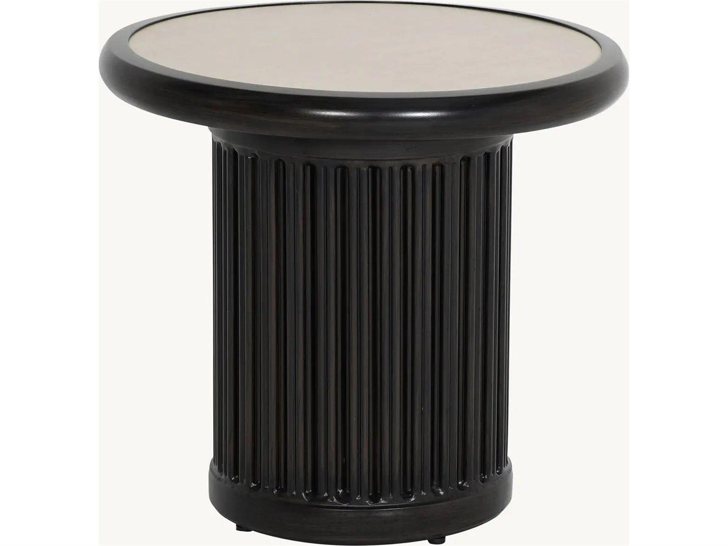 Castelle Samara Aluminum 20" Round Side Table