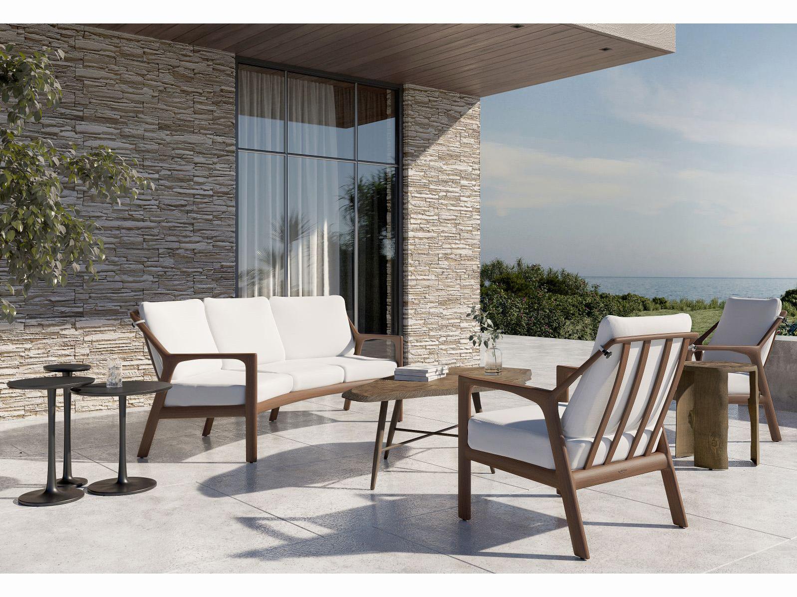 Castelle Berkeley Deep Seating Aluminum Outdoor Patio Lounge Set