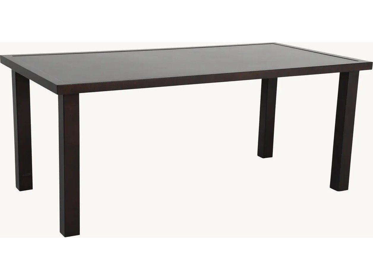 Castelle Parsons Aluminum 72" x 36" Rectangular Counter Table