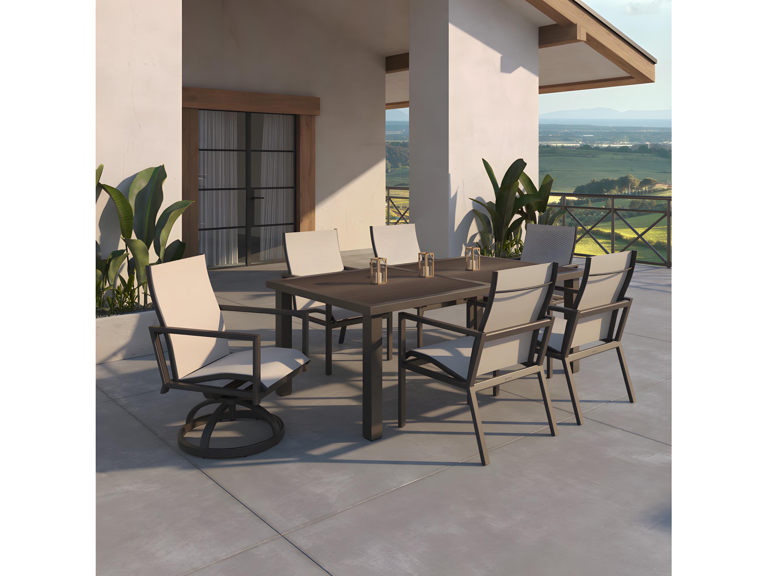 Castelle Parsons Rectangular Dining Extendable Table