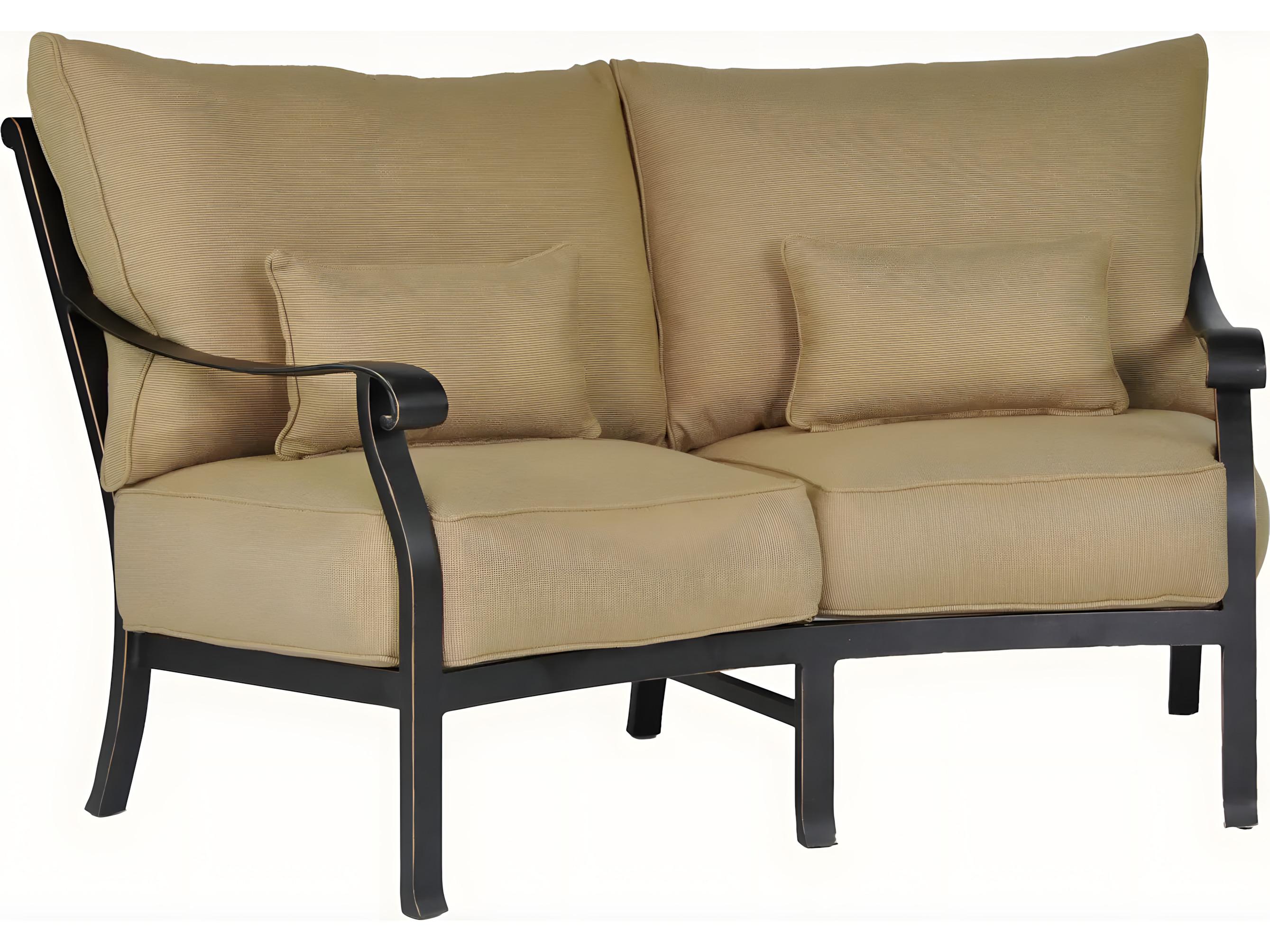 Castelle Madrid Crescent Seating Loveseat Set Replacement Cushions