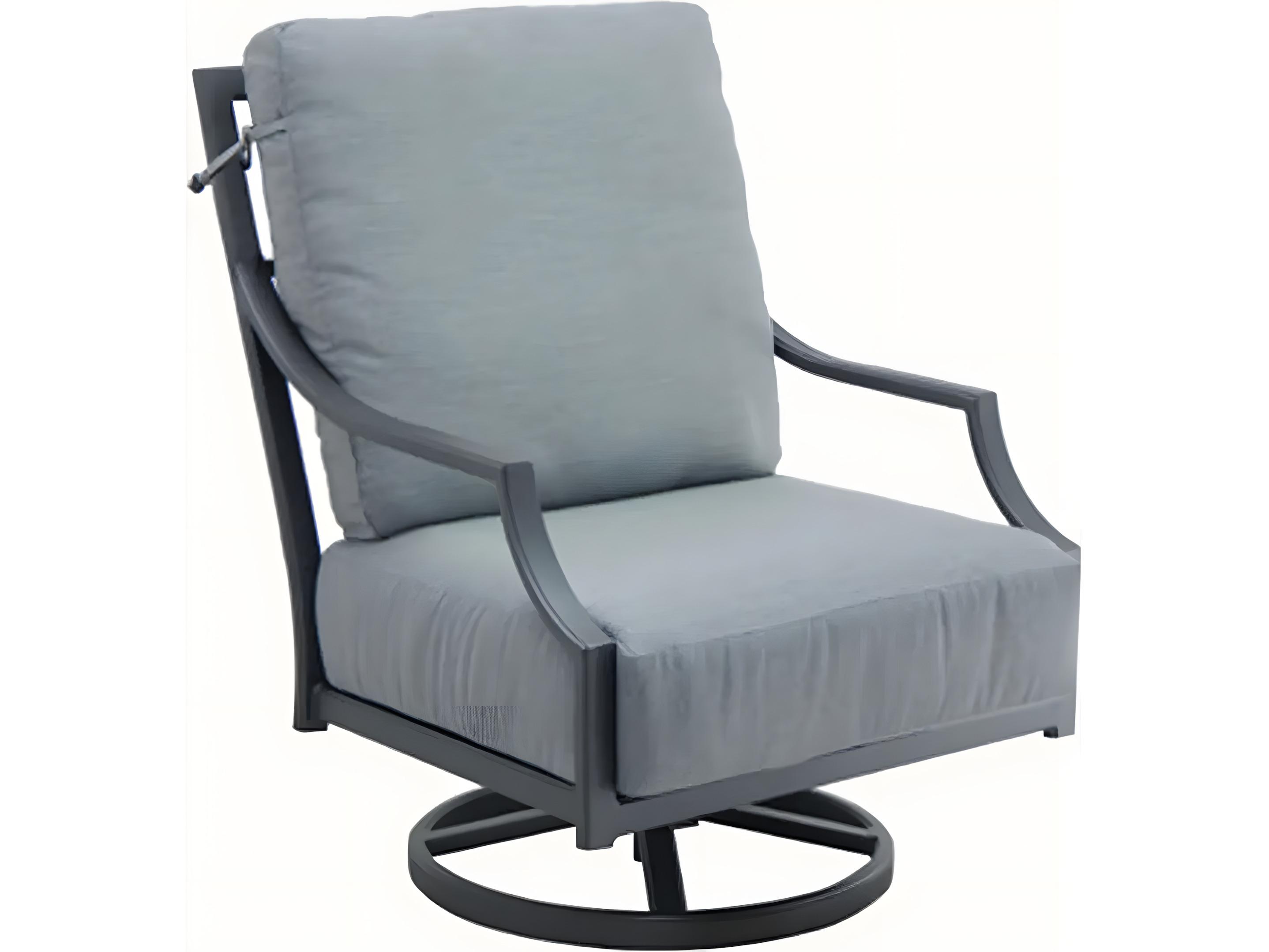 Castelle Lancaster Deep Seating High Back Swivel Rocker Lounge Chair Set Replacement Cushions