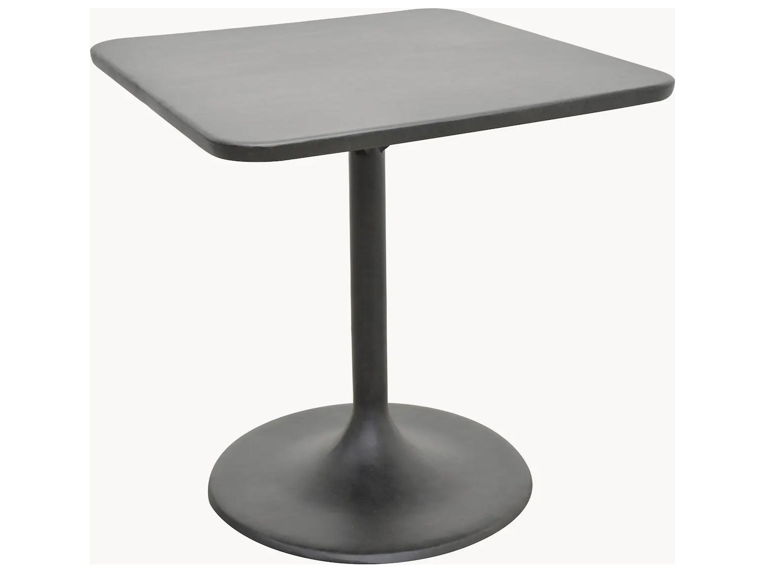 Castelle Tulips Cast Aluminum Square Patio Bar Height Table