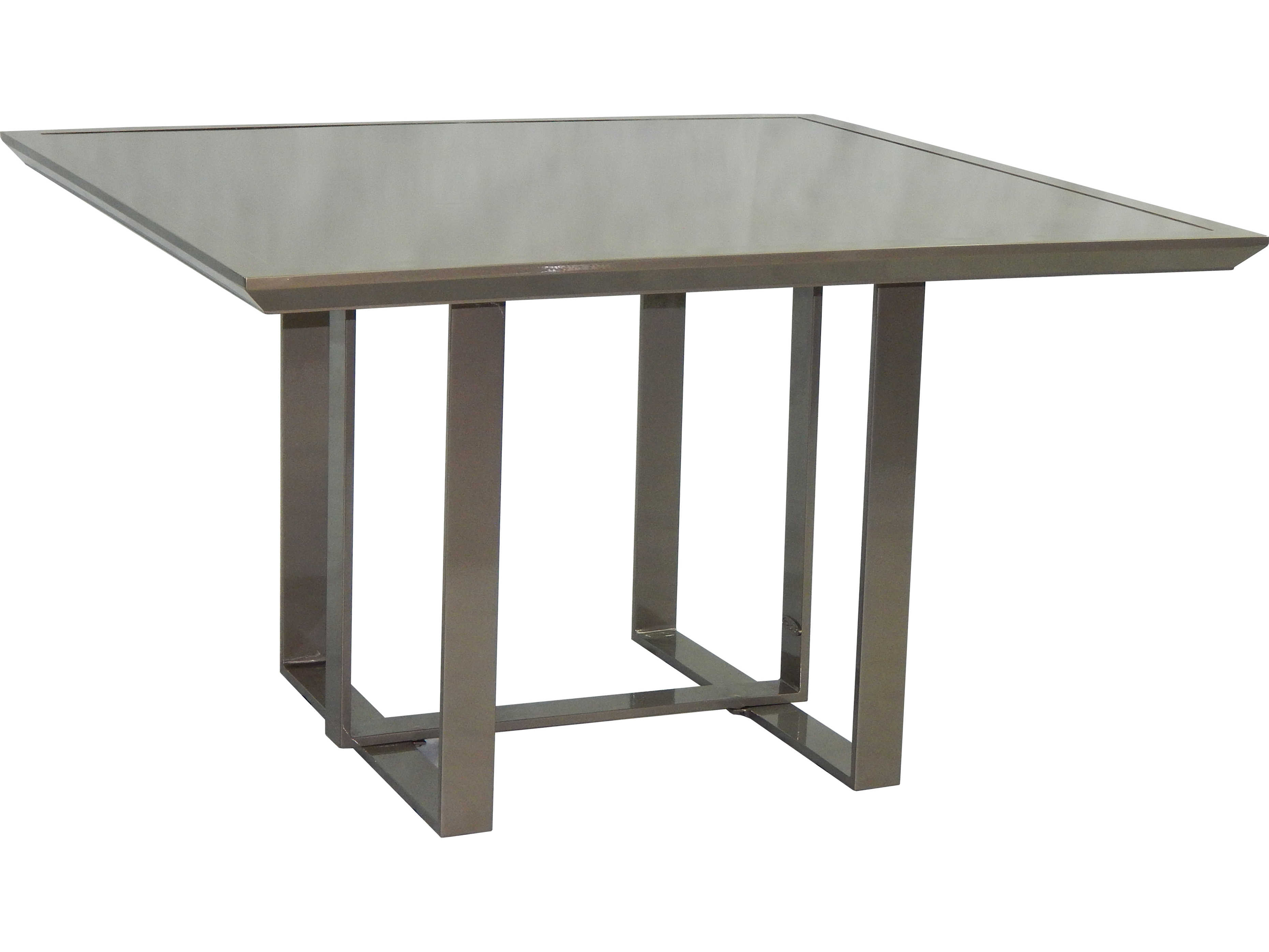Castelle Moderna Cast Aluminum Square Outdoor Patio Dining Table