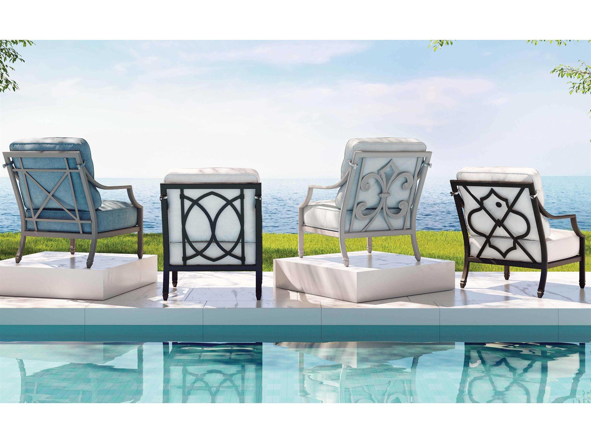 Castelle Lancaster Deep Seating Aluminum Lounge Chair Set