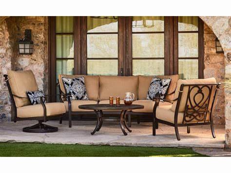 Castelle Madrid Deep Seating Cast Aluminum Outdoor Lounge Set