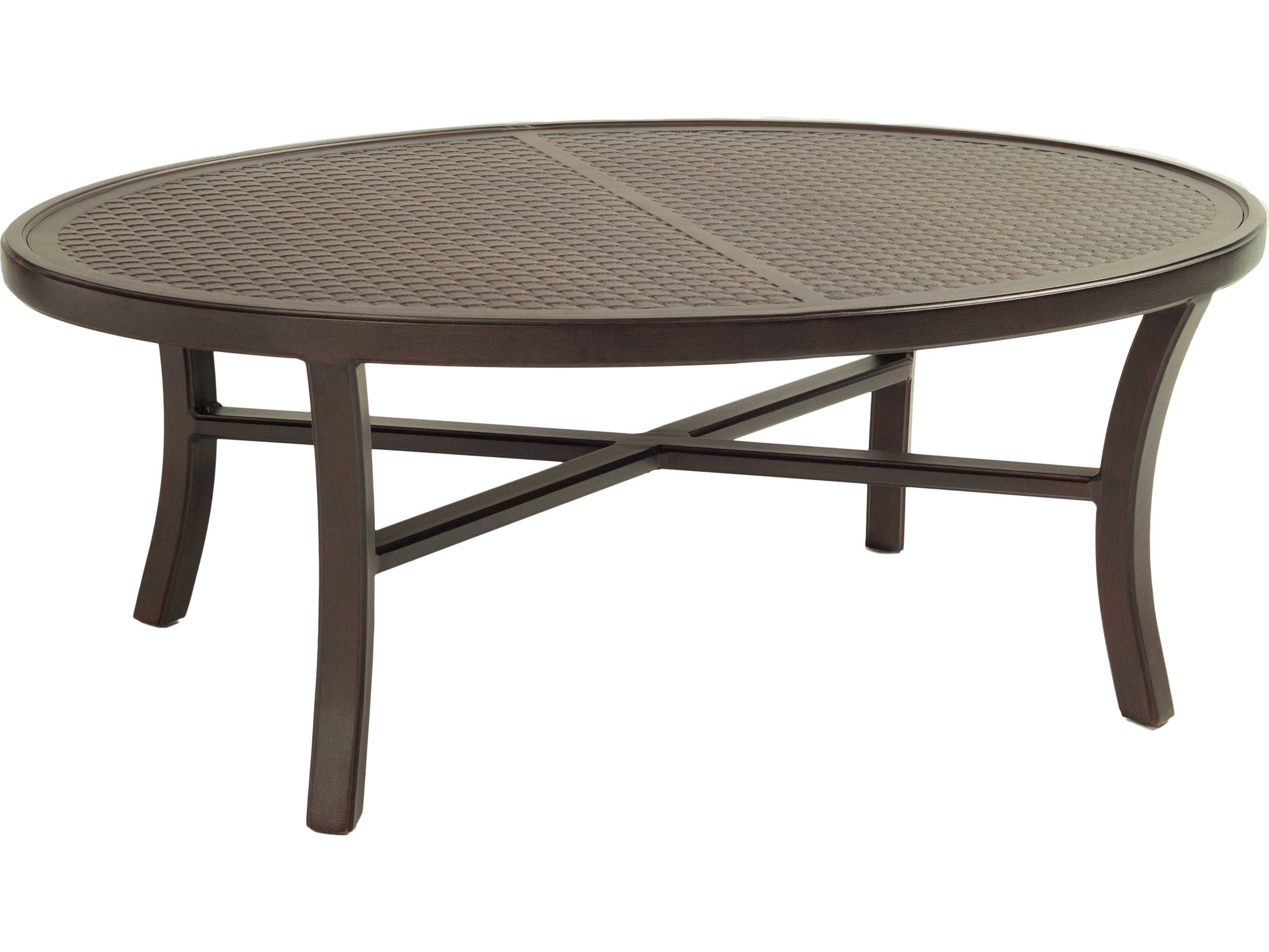 Castelle Classical Cast Aluminum Elliptical Outdoor Patio Coffee Table